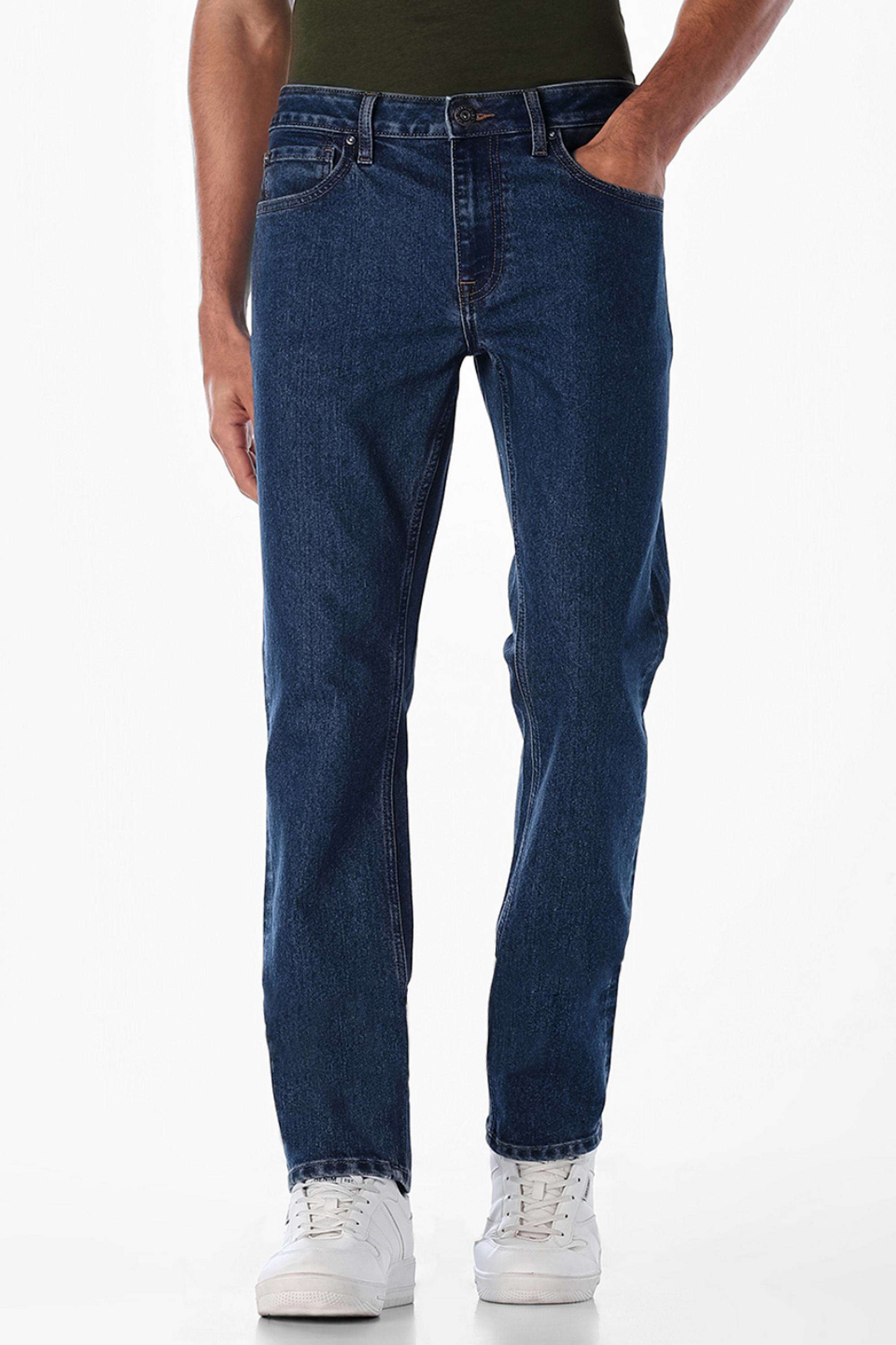 Solid-Cotton-Regular-Fit-Men-s-Jeans