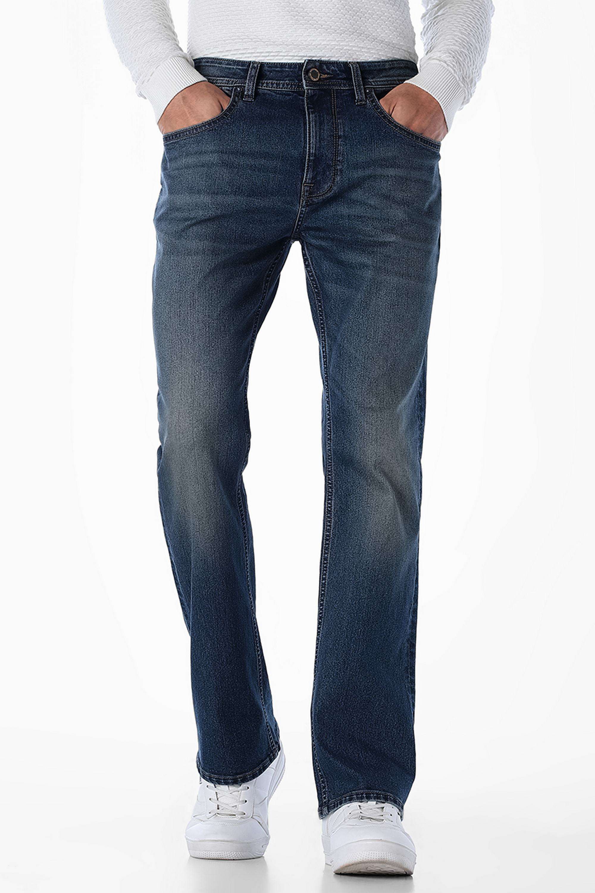 Light-Wash-Cotton-Bootcut-Fit-Men-s-Jeans