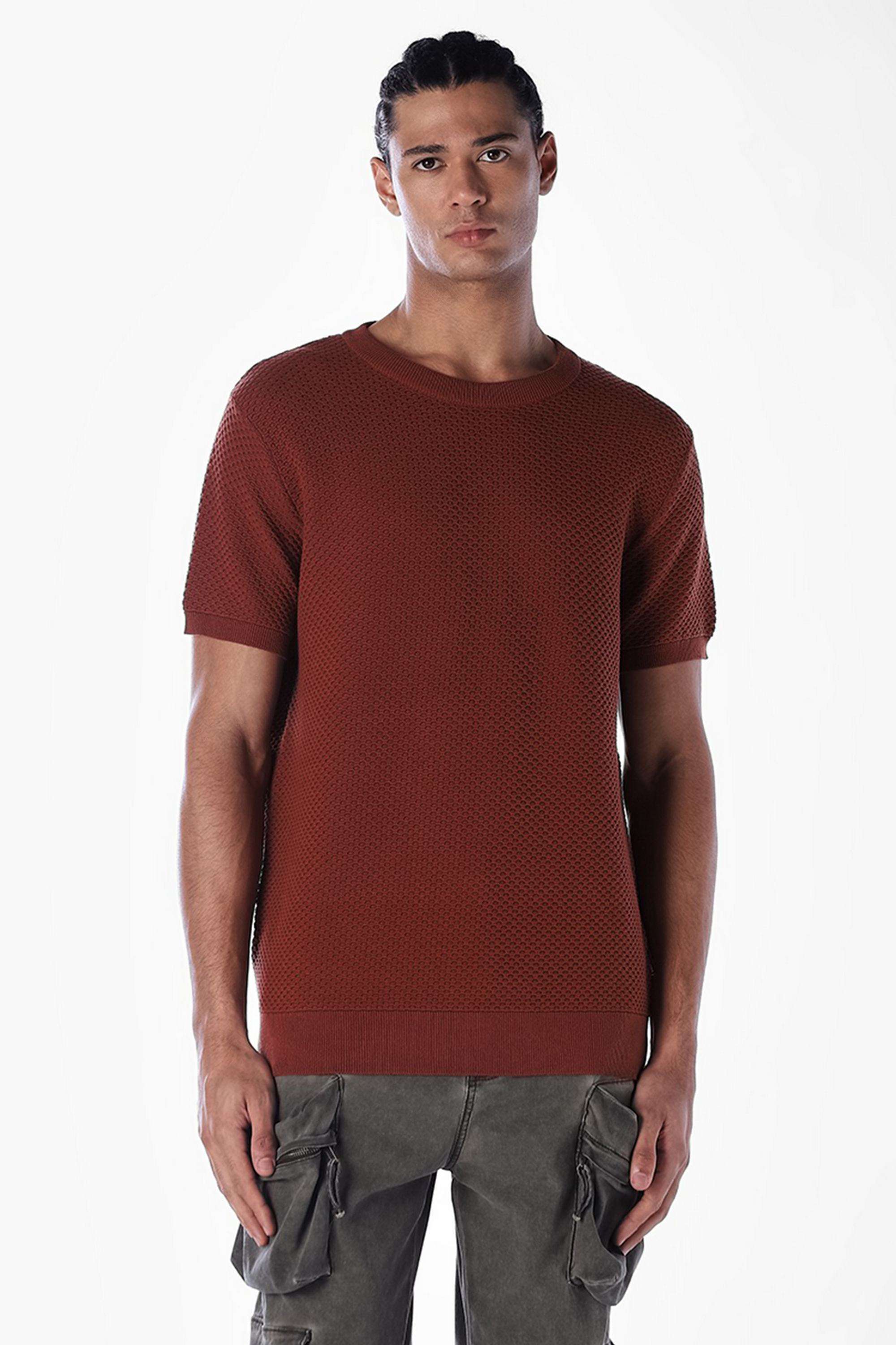 Textured-Cotton-Regular-Fit-Men-s-T-Shirt
