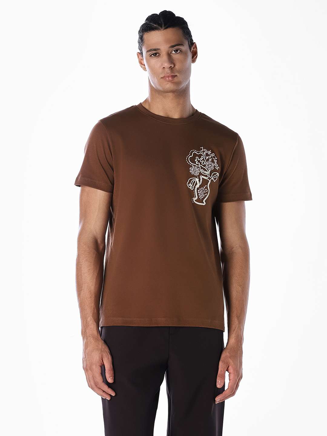 Embroidered-Cotton-Round-Neck-Men-s-T-Shirt