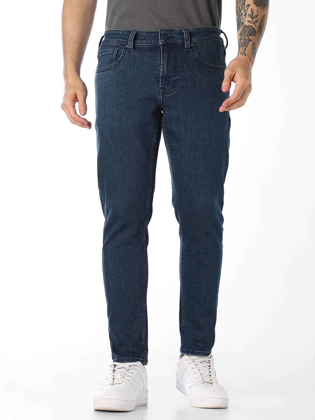 Solid-Cotton-Tapered-Fit-Men-s-Jeans