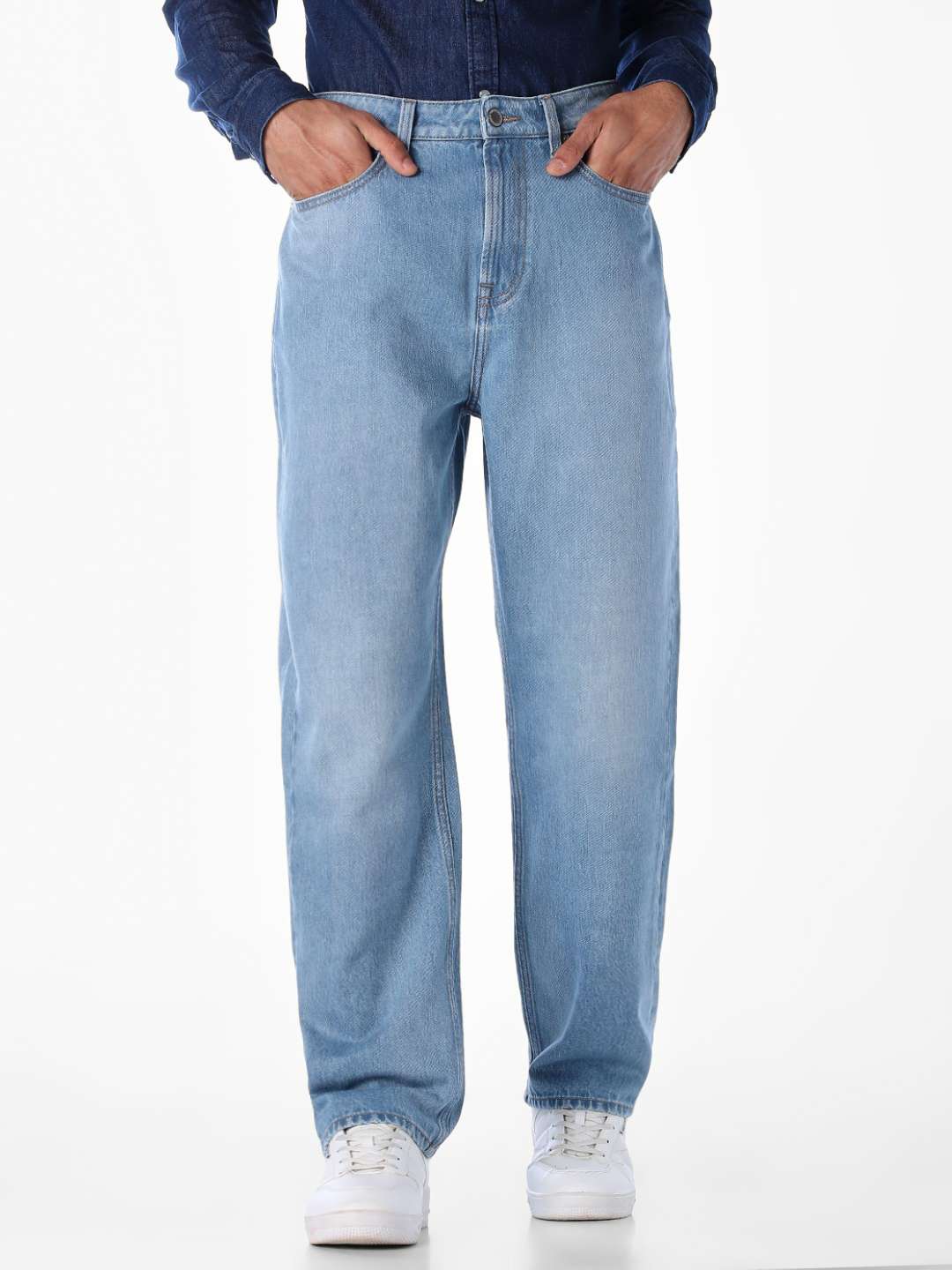Solid-Cotton-Regular-Fit-Men-s-Jeans