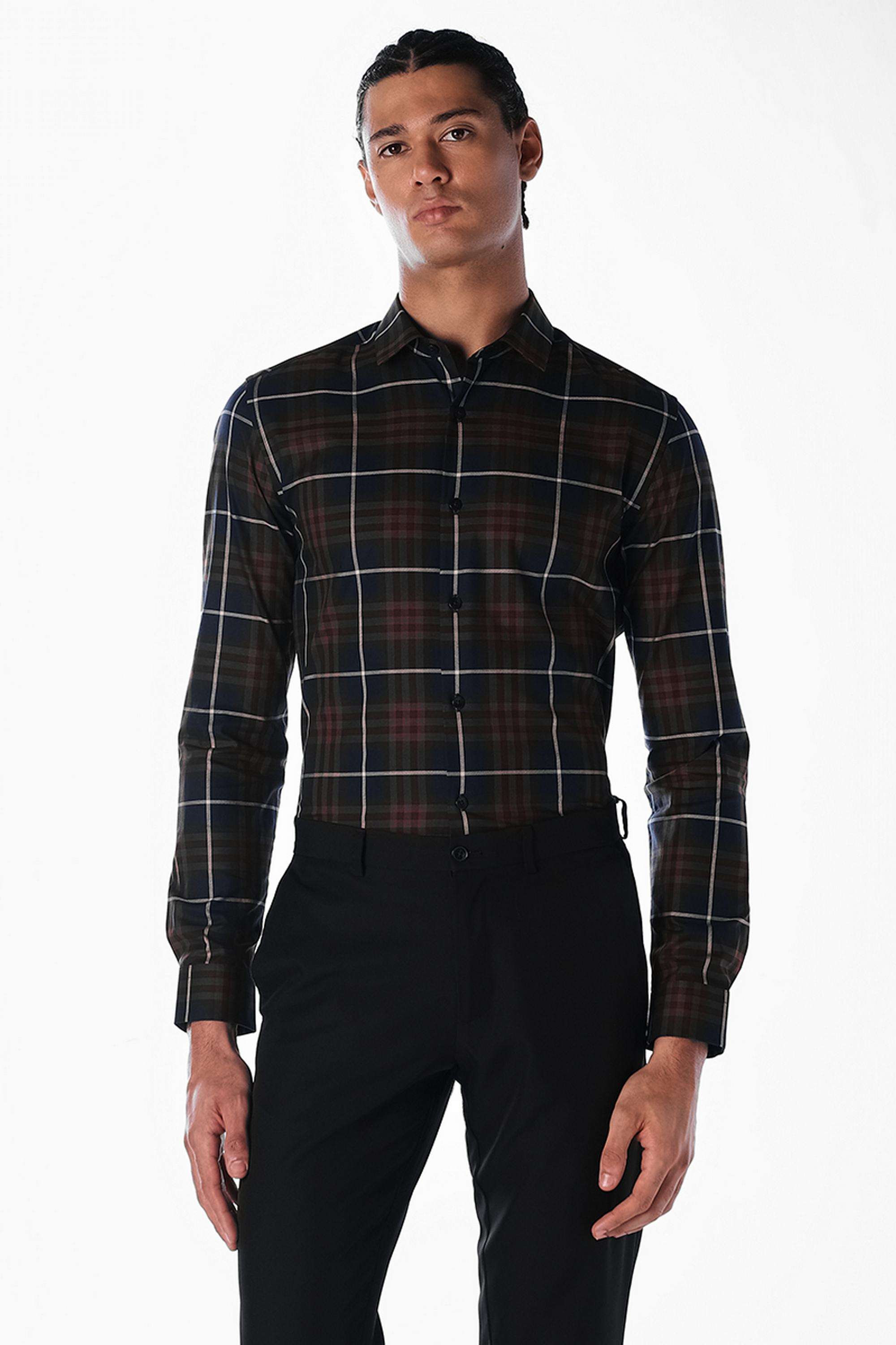 Checks-Cotton-Slim-Fit-Men-s-Casual-Shirt