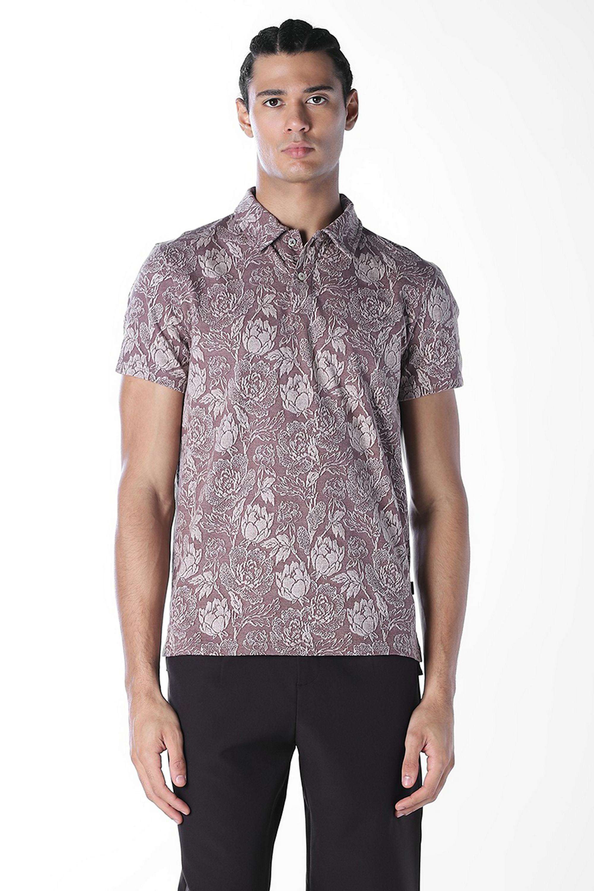 Textured-Cotton-Polo-Men-s-T-Shirt