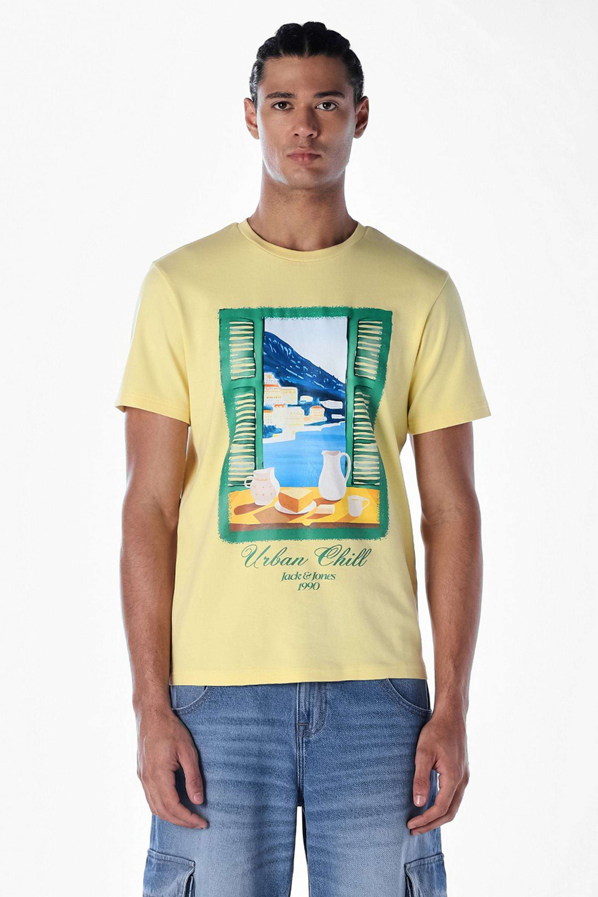 Solid-Cotton-Regular-Fit-Men-s-T-Shirt