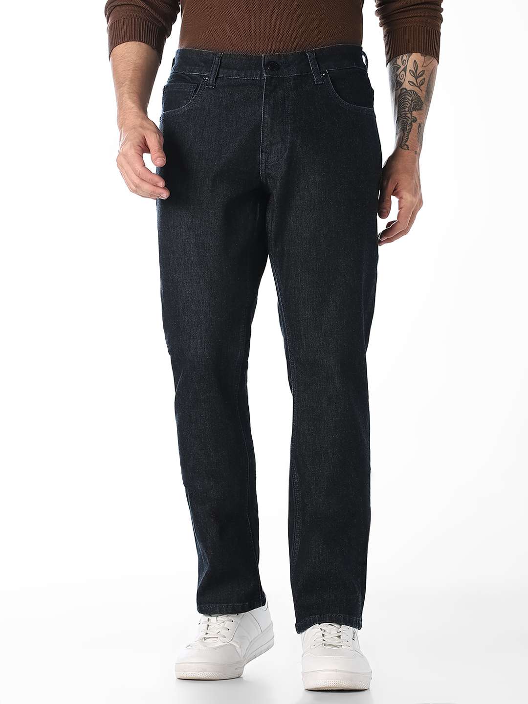 Solid-Cotton-Regular-Fit-Men-s-Jeans