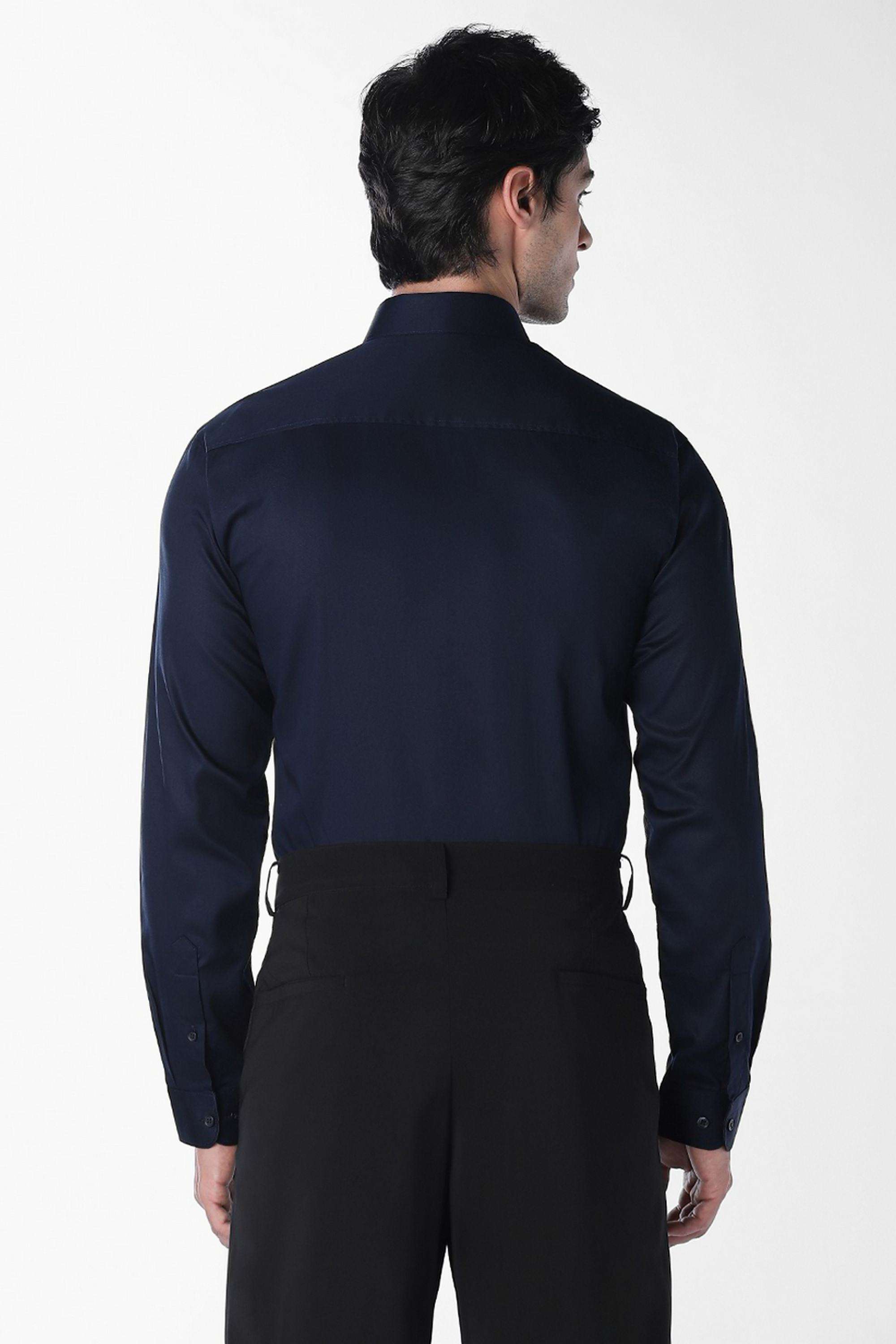 Solid-Cotton-Slim-Fit-Men-s-Casual-Shirt