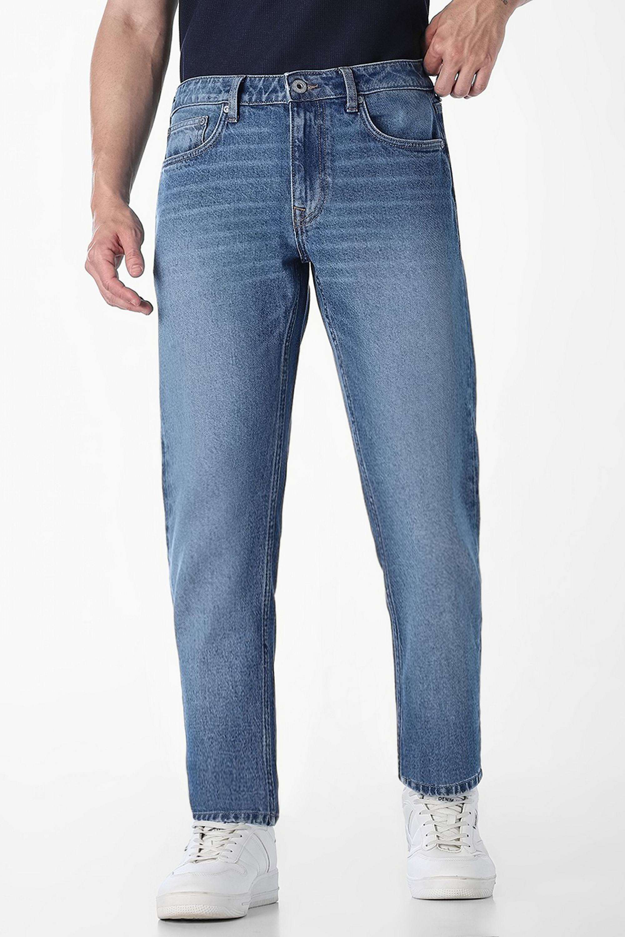 Solid-Cotton-Regular-Fit-Men-s-Jeans