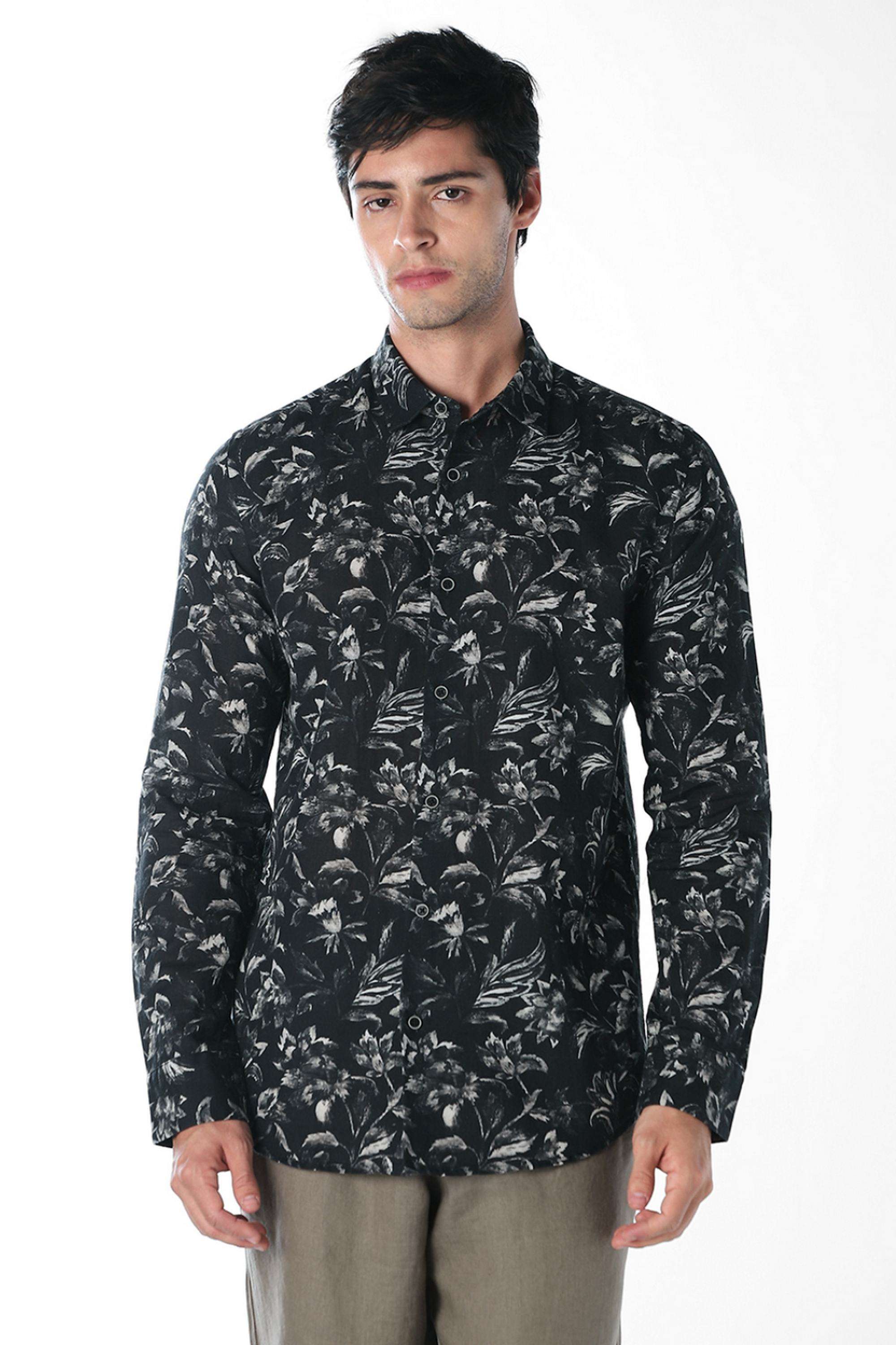 Solid-Blended-Fabric-Slim-Fit-Men-s-Formal-Shirt