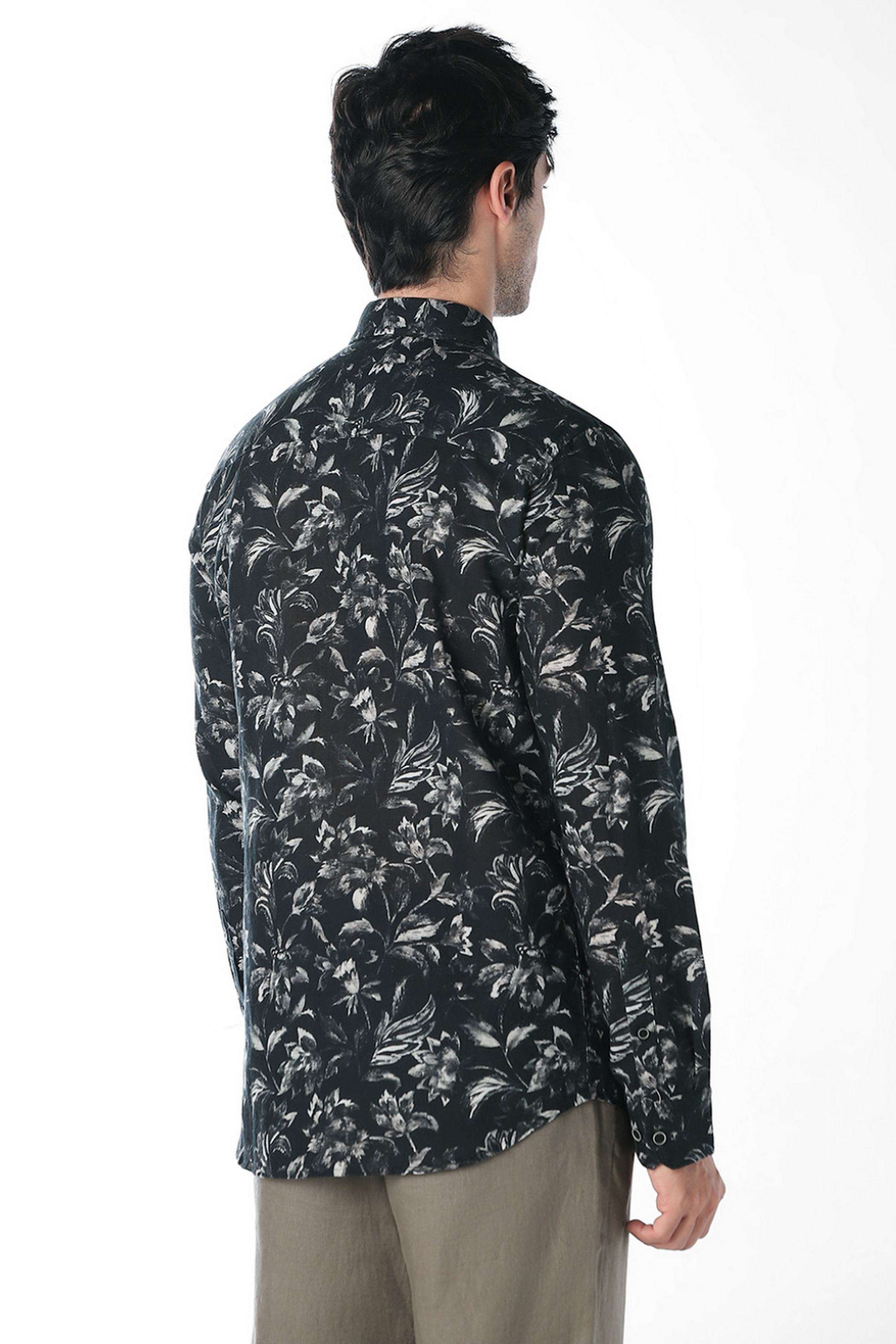 Solid-Blended-Fabric-Slim-Fit-Men-s-Formal-Shirt