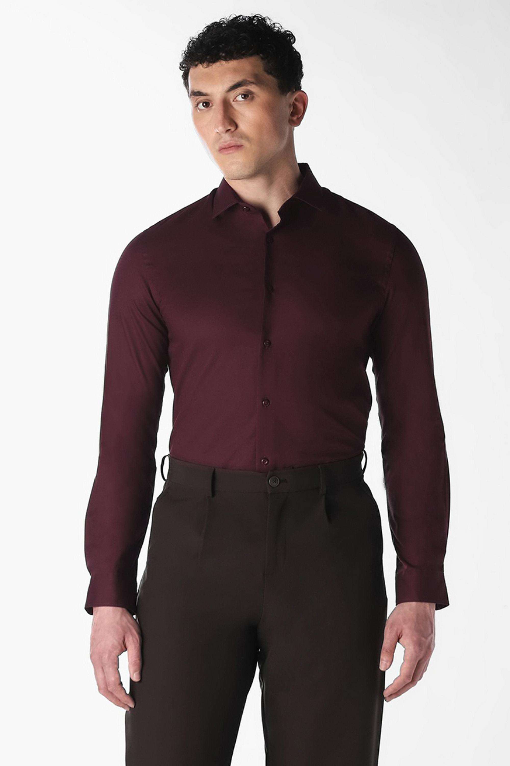 Solid-Cotton-Slim-Fit-Men-s-Formal-Shirt