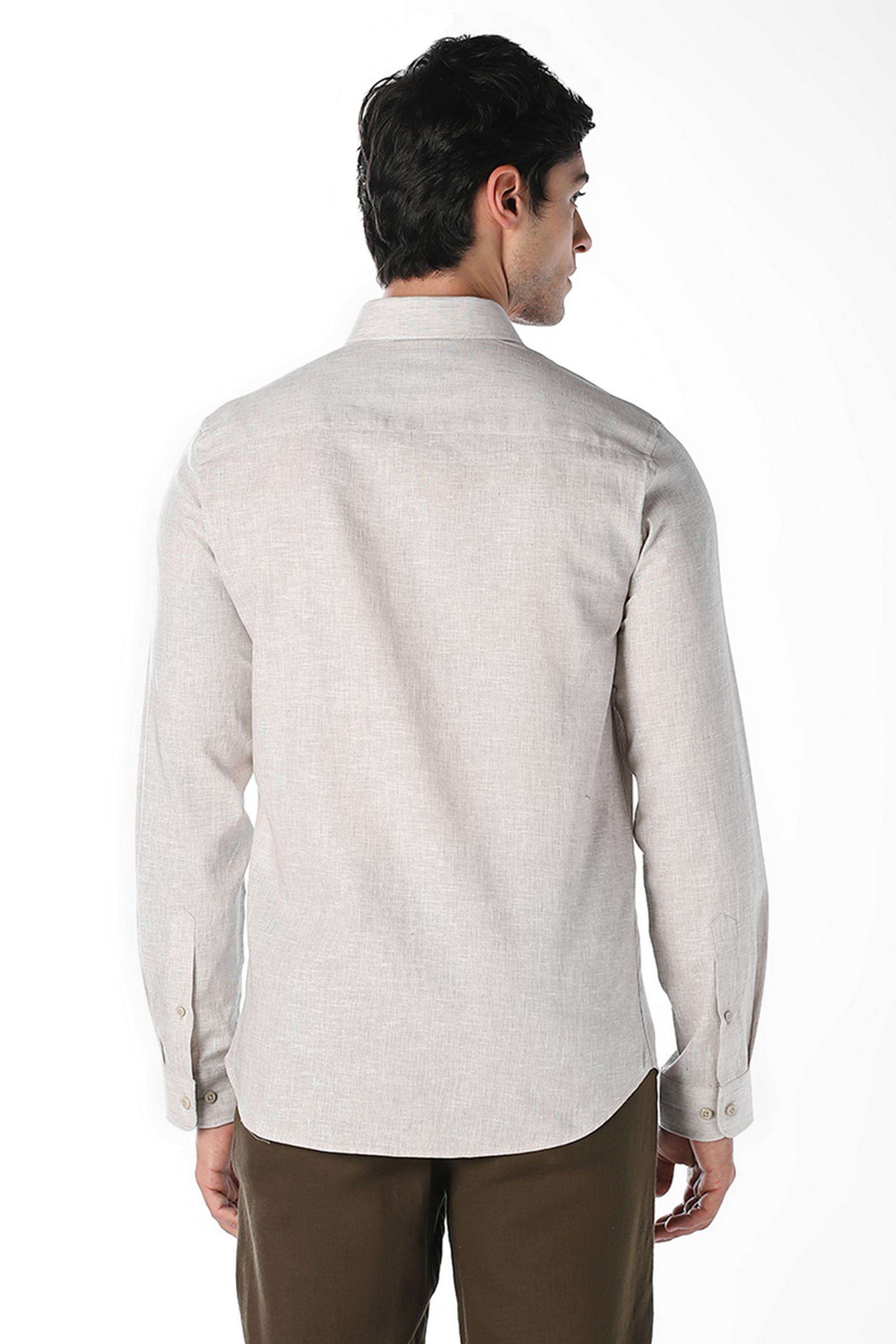 Solid-Linen-Slim-Fit-Men-s-Formal-Shirt