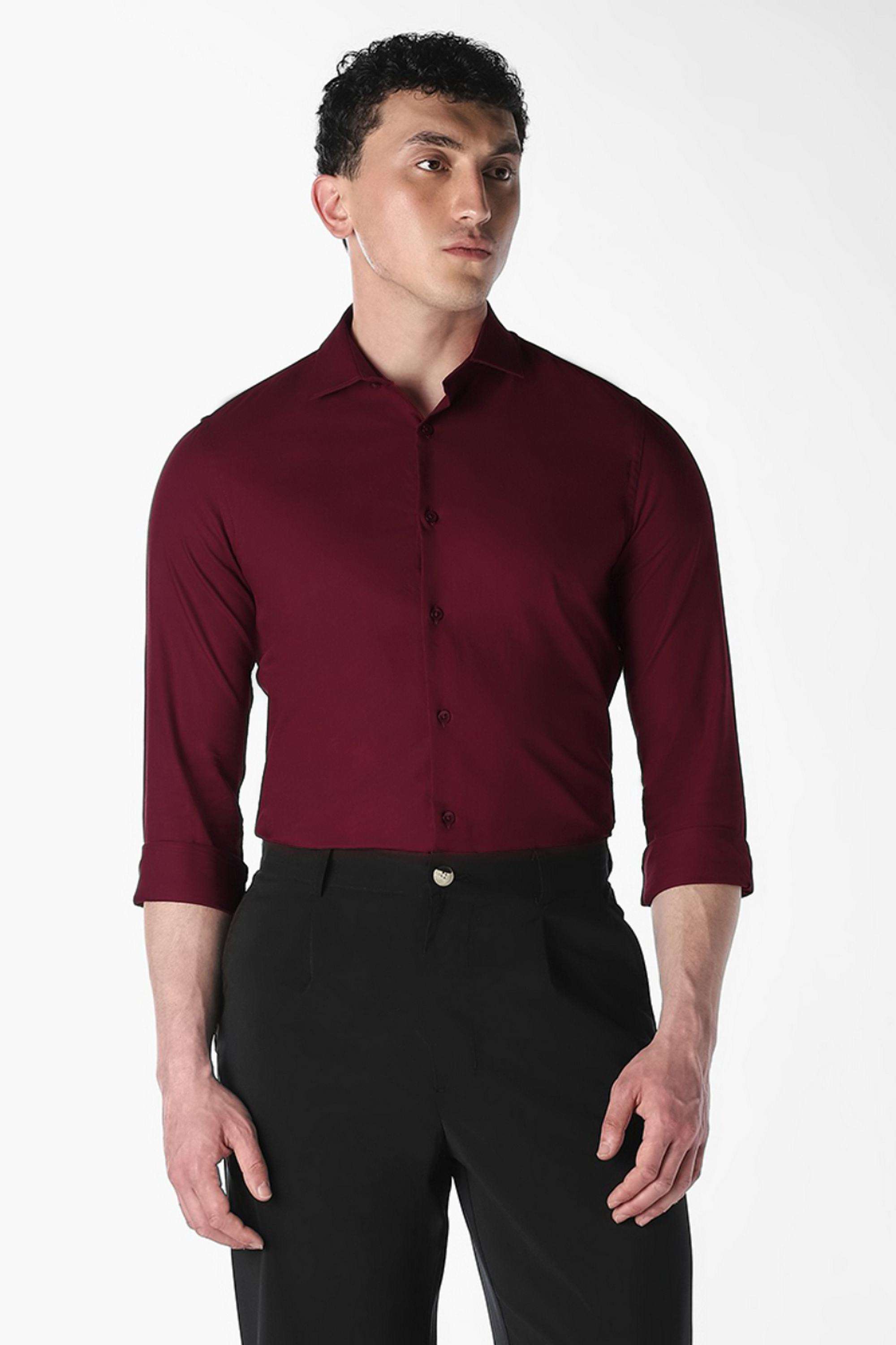 Solid-Cotton-Slim-Fit-Men-s-Formal-Shirt