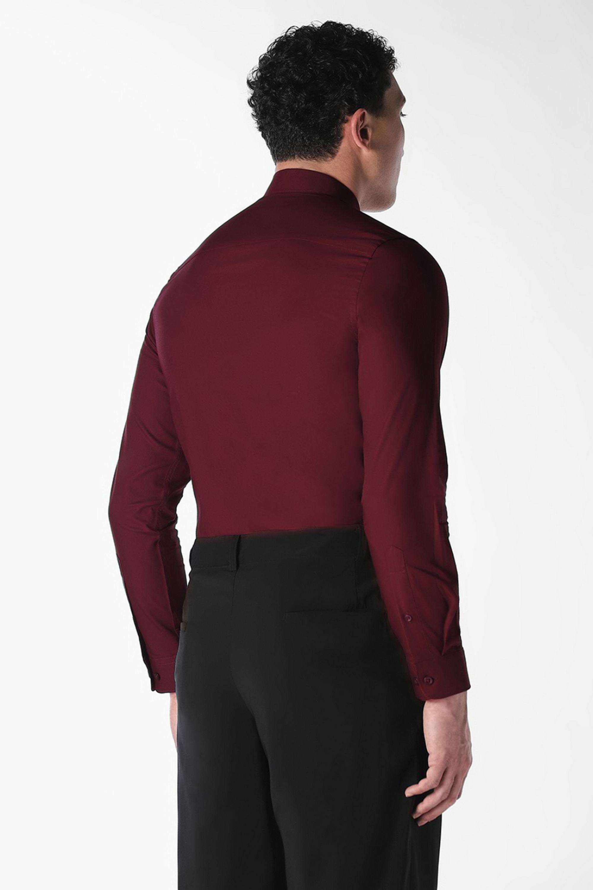 Solid-Cotton-Slim-Fit-Men-s-Formal-Shirt