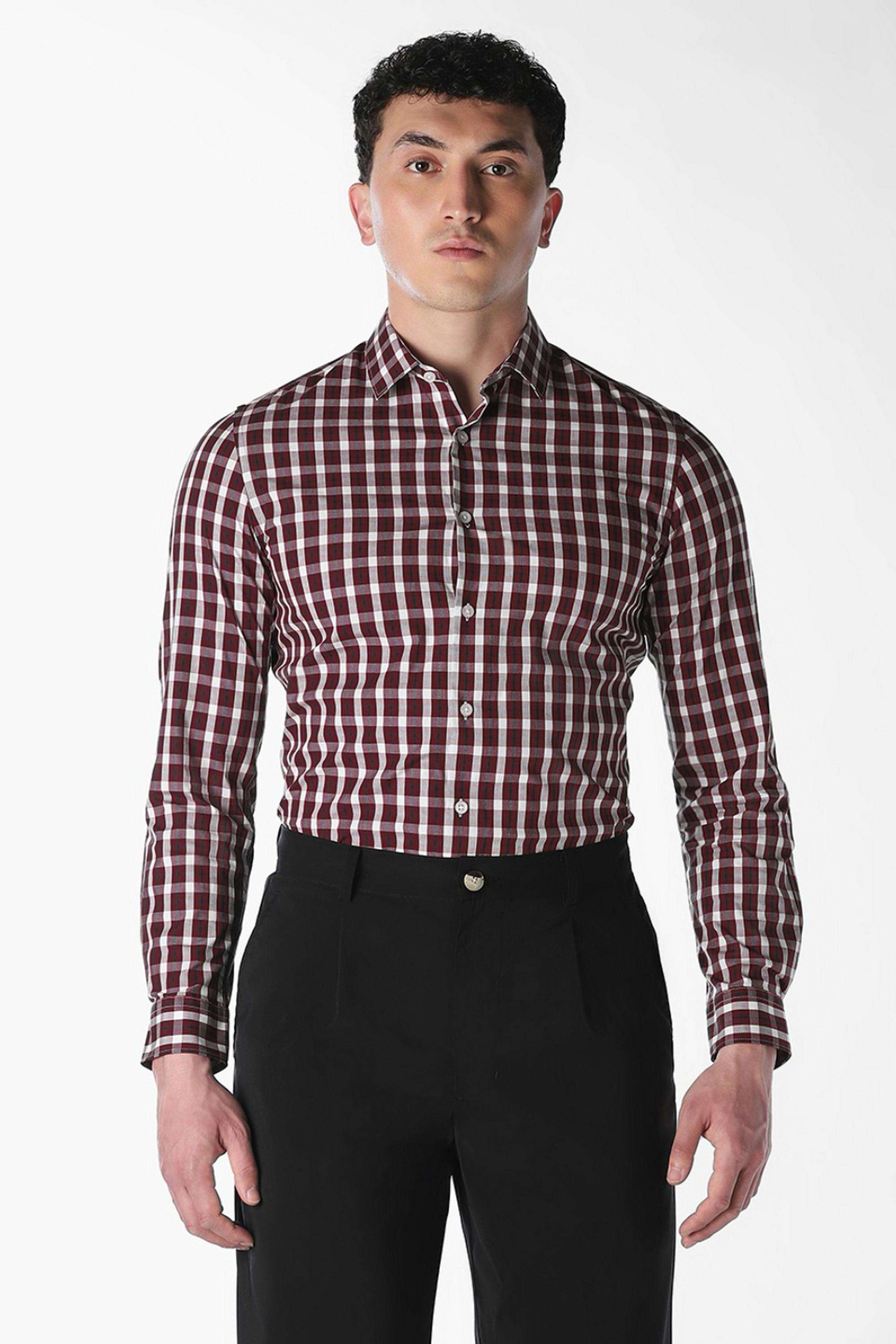 Checks-Cotton-Slim-Fit-Men-s-Formal-Shirt