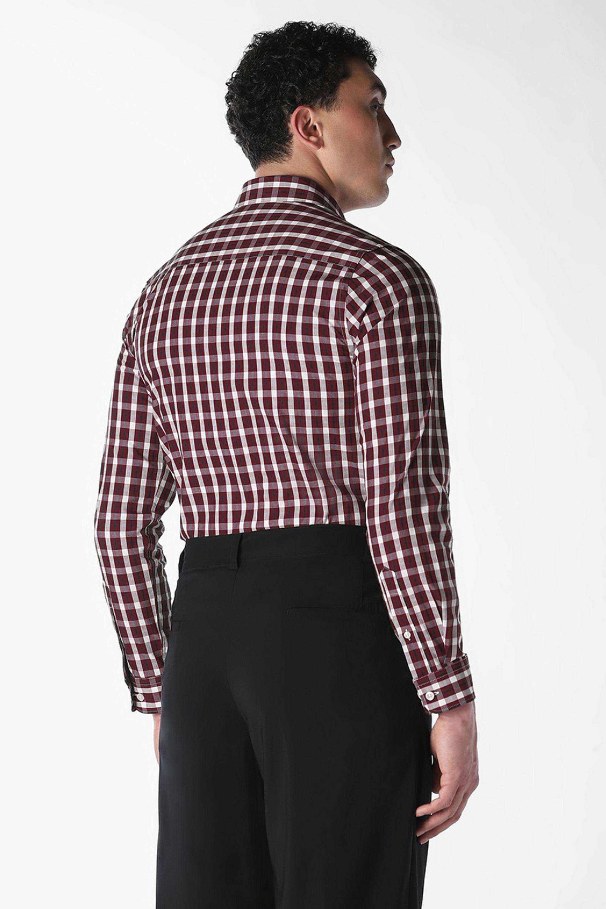 Checks-Cotton-Slim-Fit-Men-s-Formal-Shirt