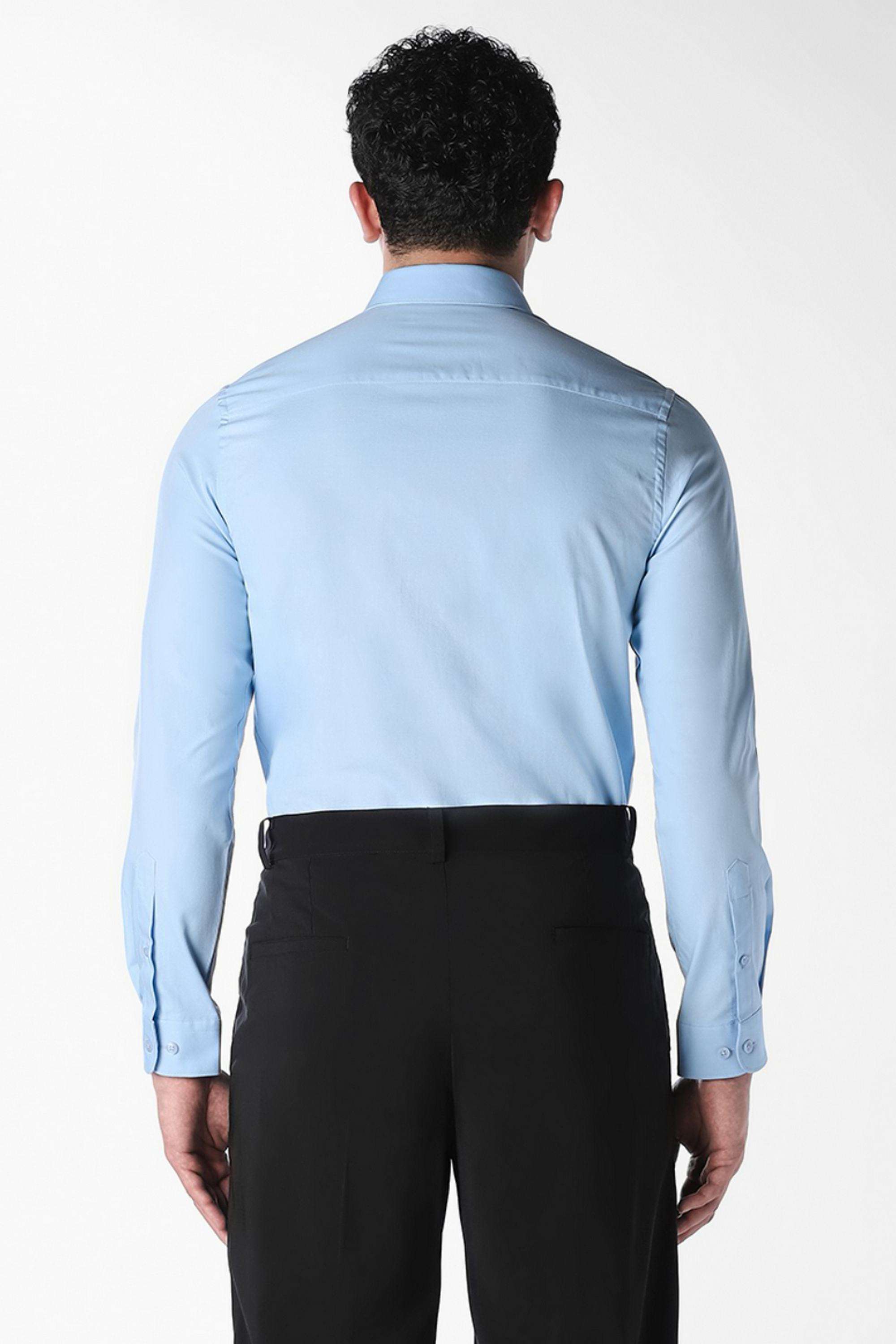 Solid-Cotton-Slim-Fit-Men-s-Formal-Shirt