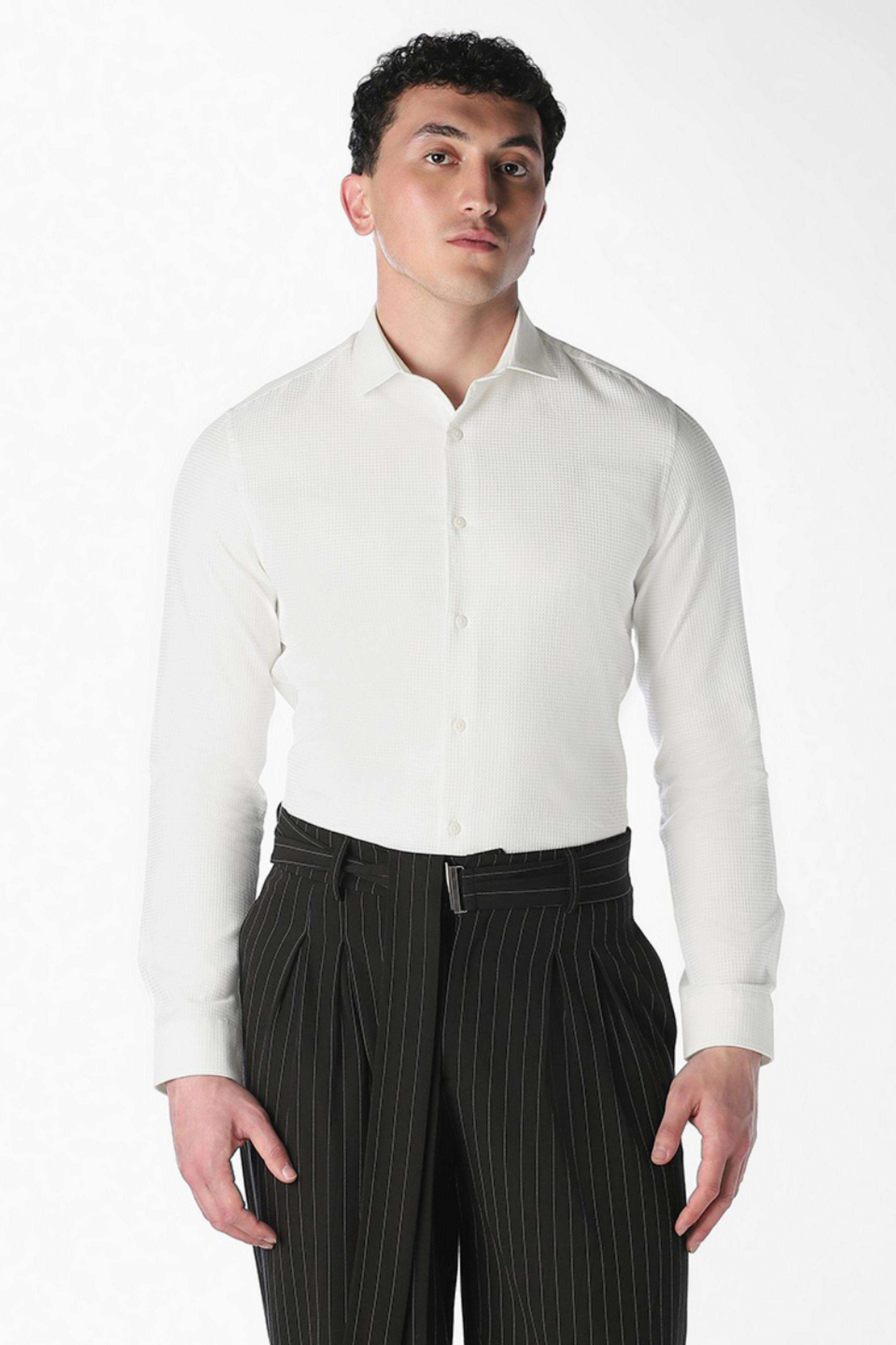 Textured-Cotton-Slim-Fit-Men-s-Formal-Shirt