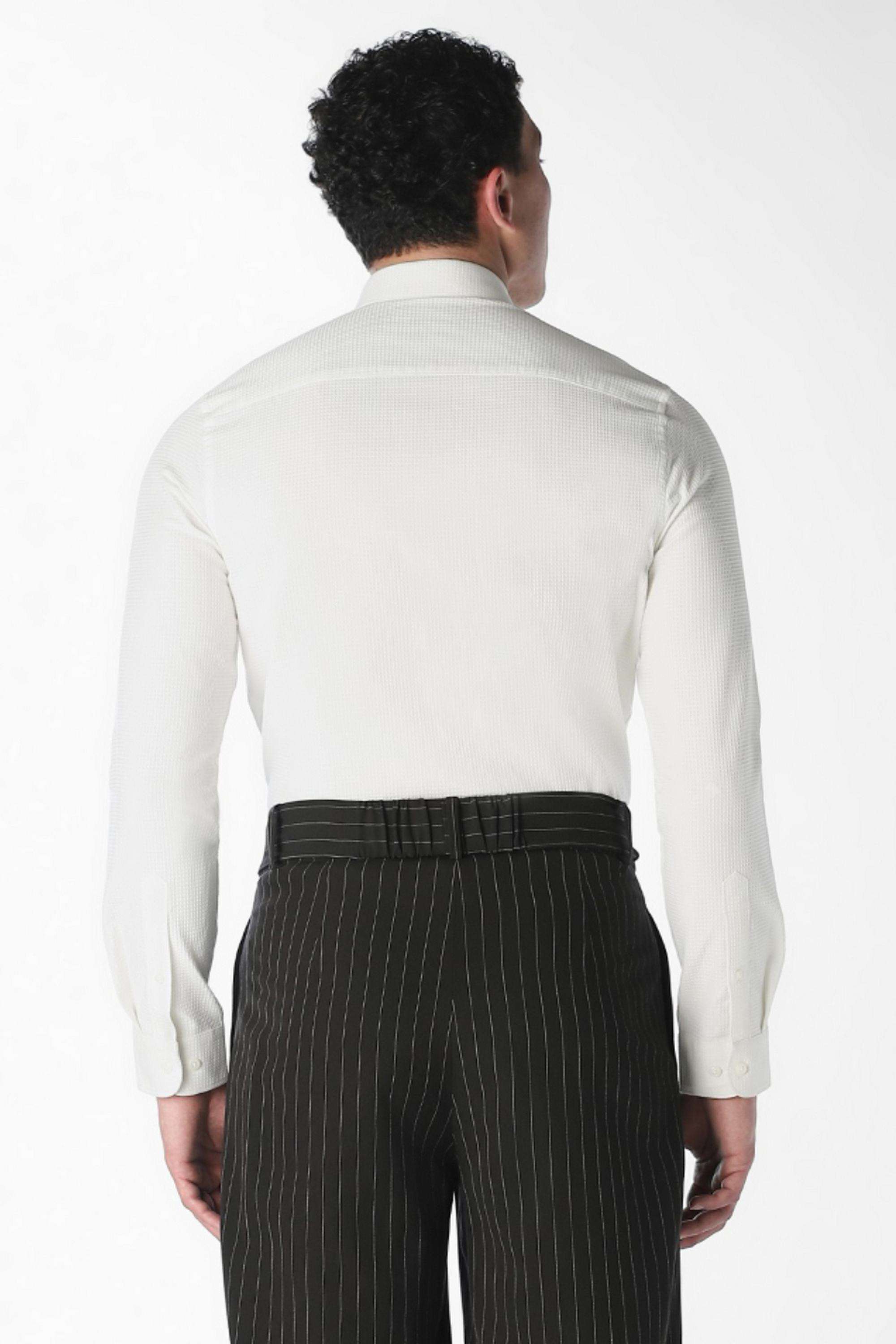 Textured-Cotton-Slim-Fit-Men-s-Formal-Shirt