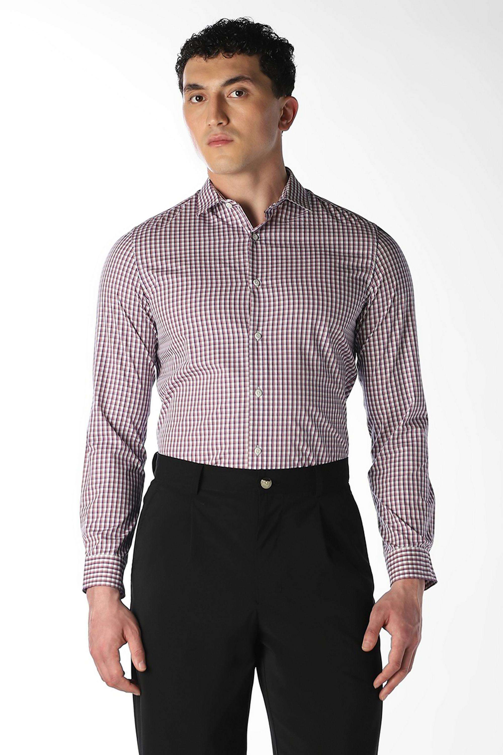 Checks-Cotton-Slim-Fit-Men-s-Formal-Shirt