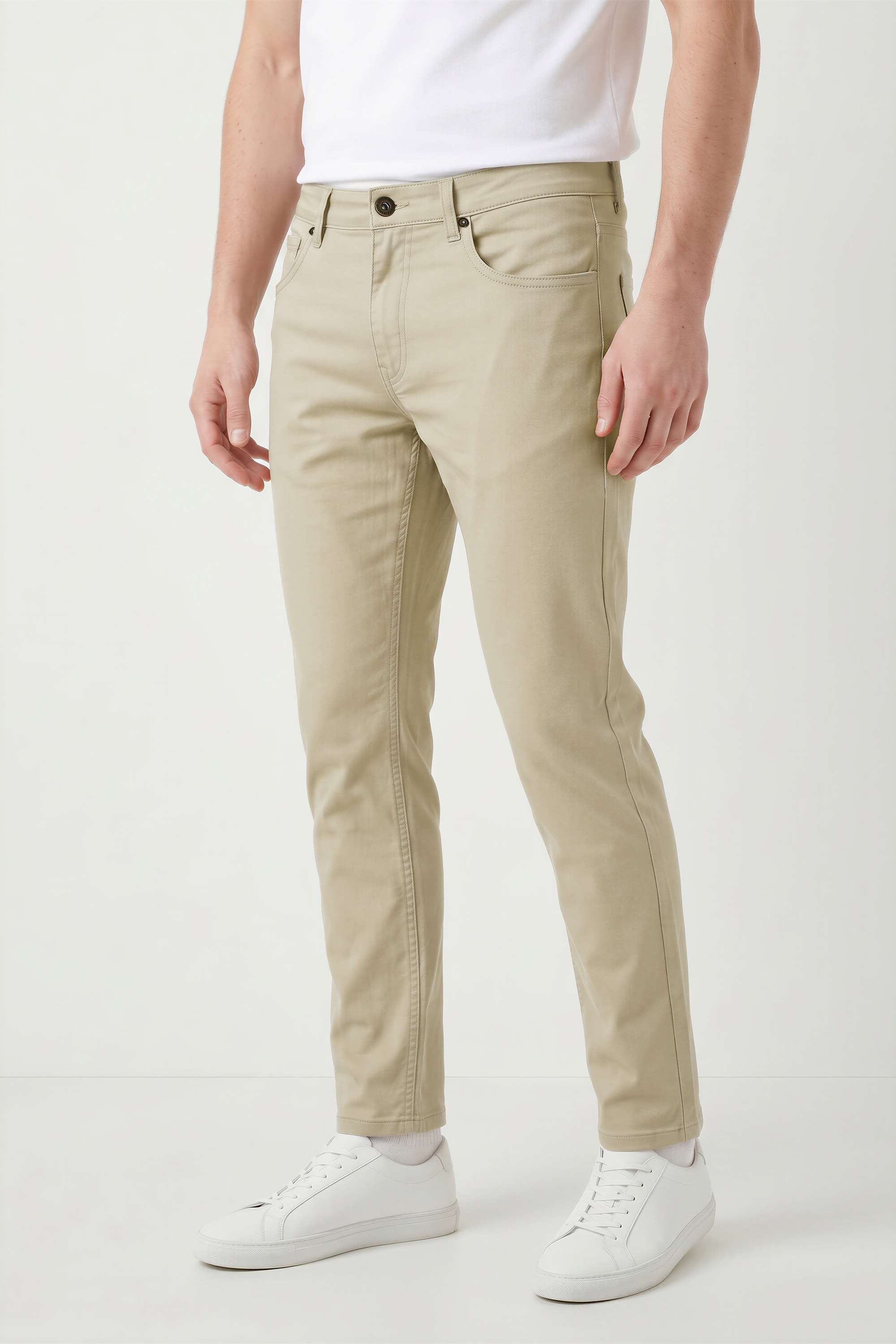 Solid-Cotton-Slim-Fit-Men-s-Pants