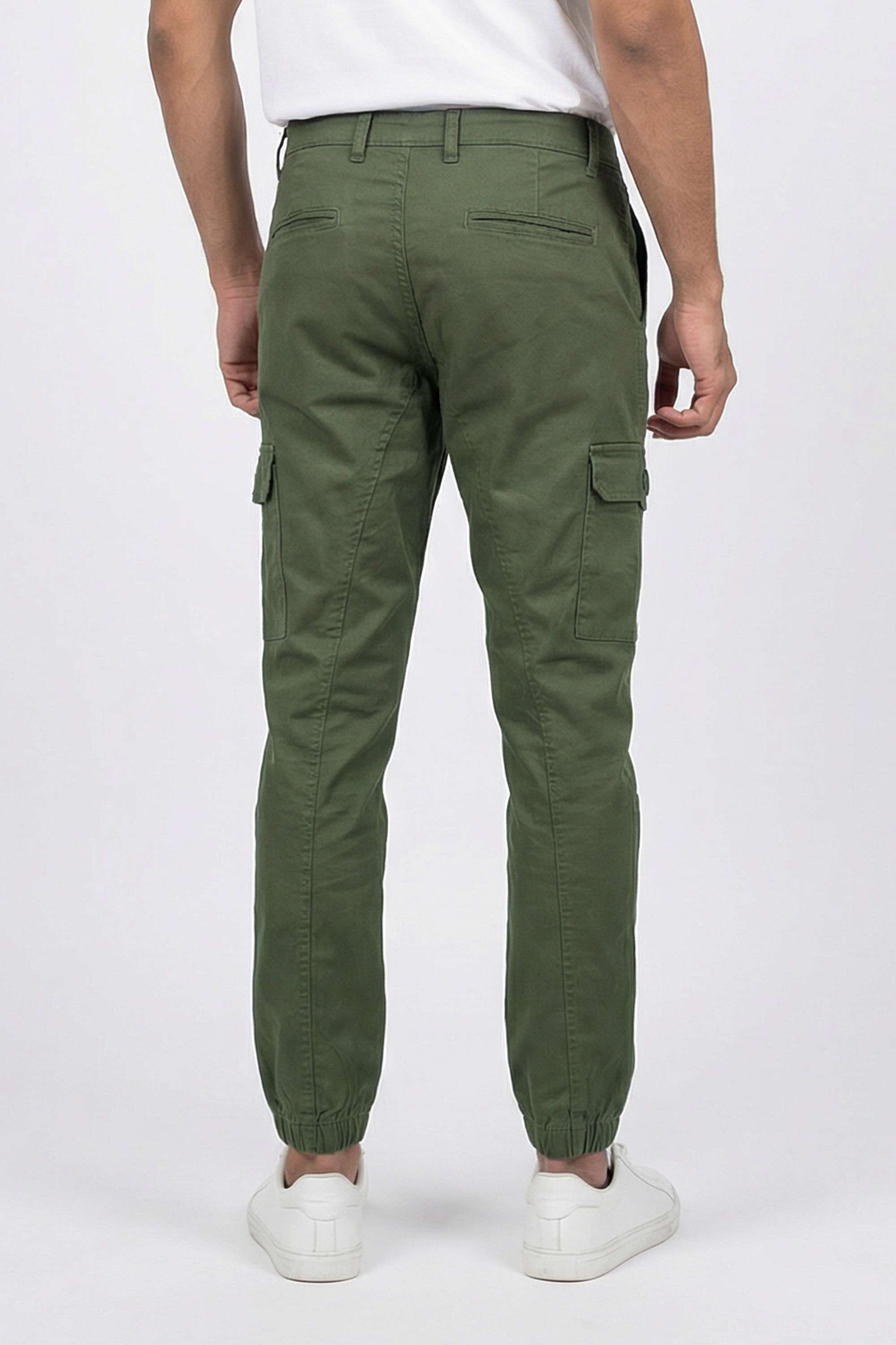 Solid-Blended-Fabric-Regular-Fit-Men-Joggers