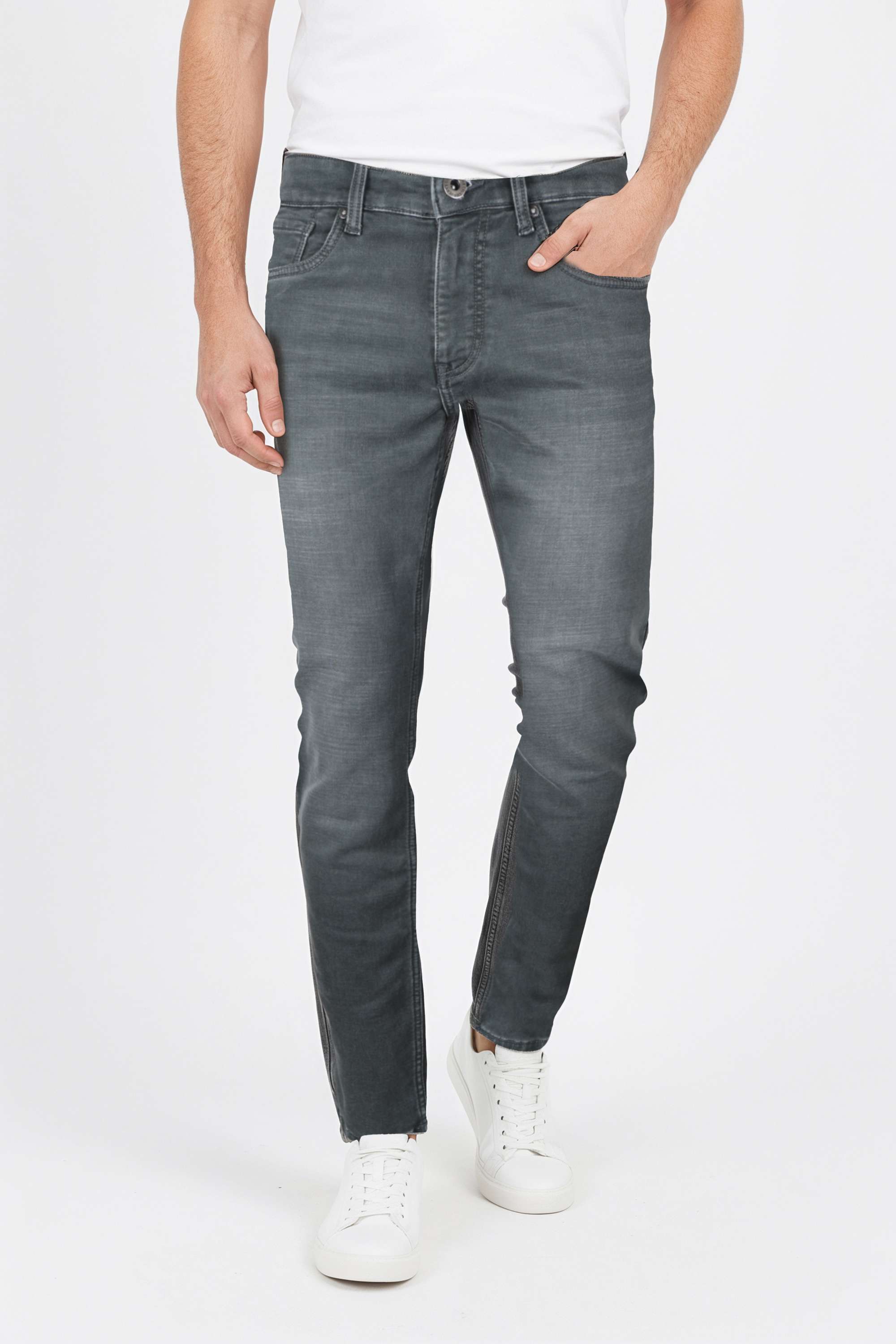 Dark-Wash-Poly-Cotton-Slim-Fit-Men-Jeans