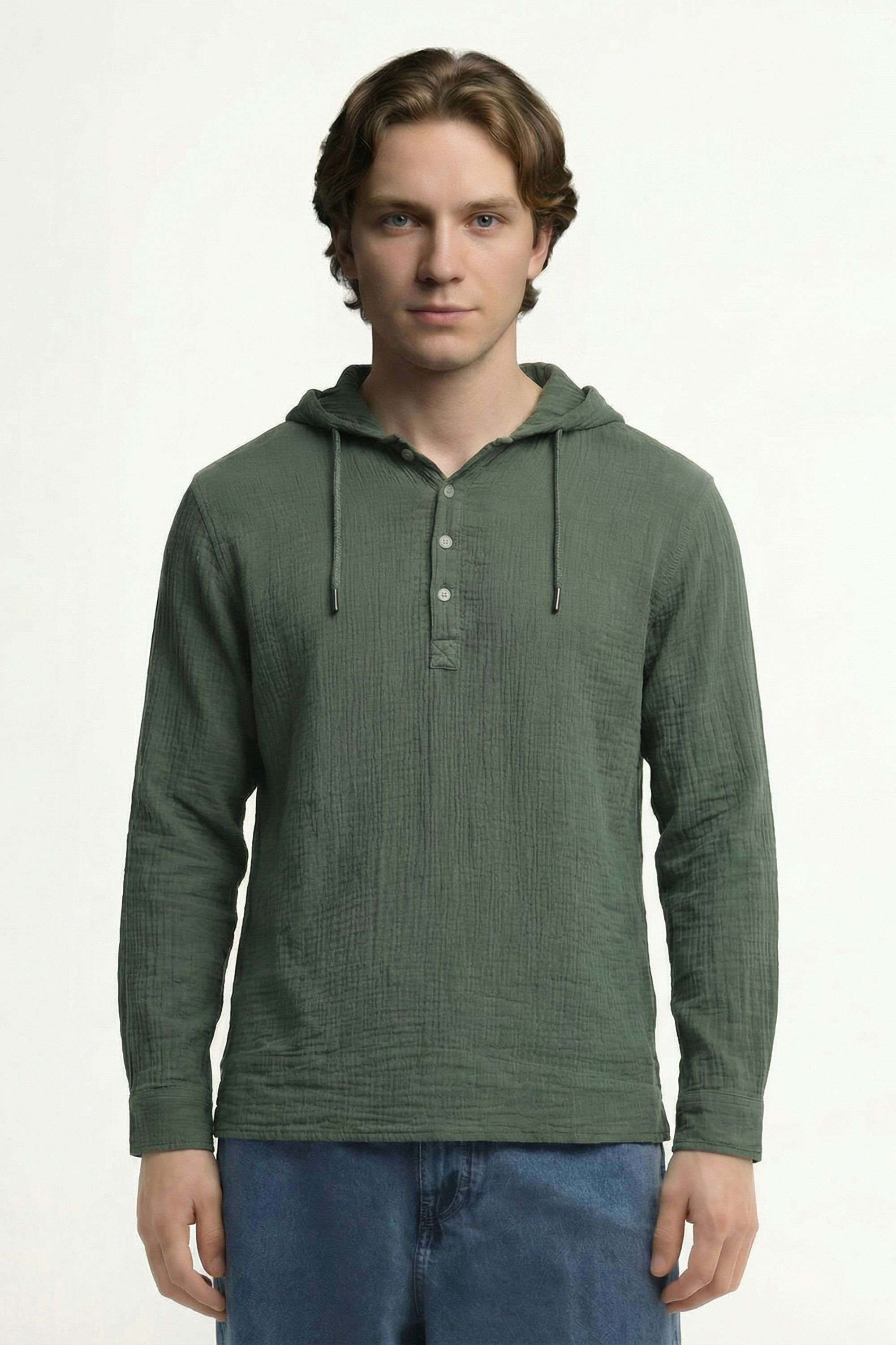 Solid-Cotton-Regular-Fit-Men-T-Shirt