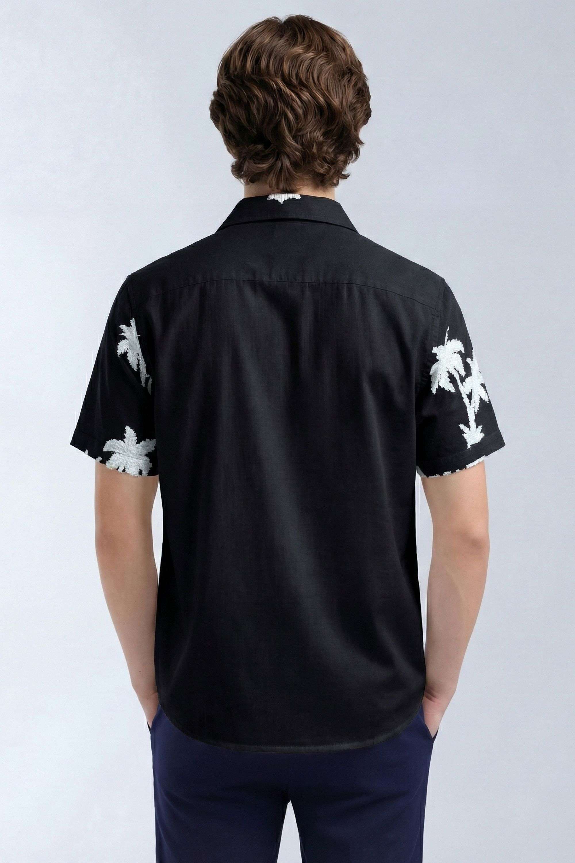 Textured-Blended-Fabric-Relaxed-Fit-Men-Casual-Wear-Shirt