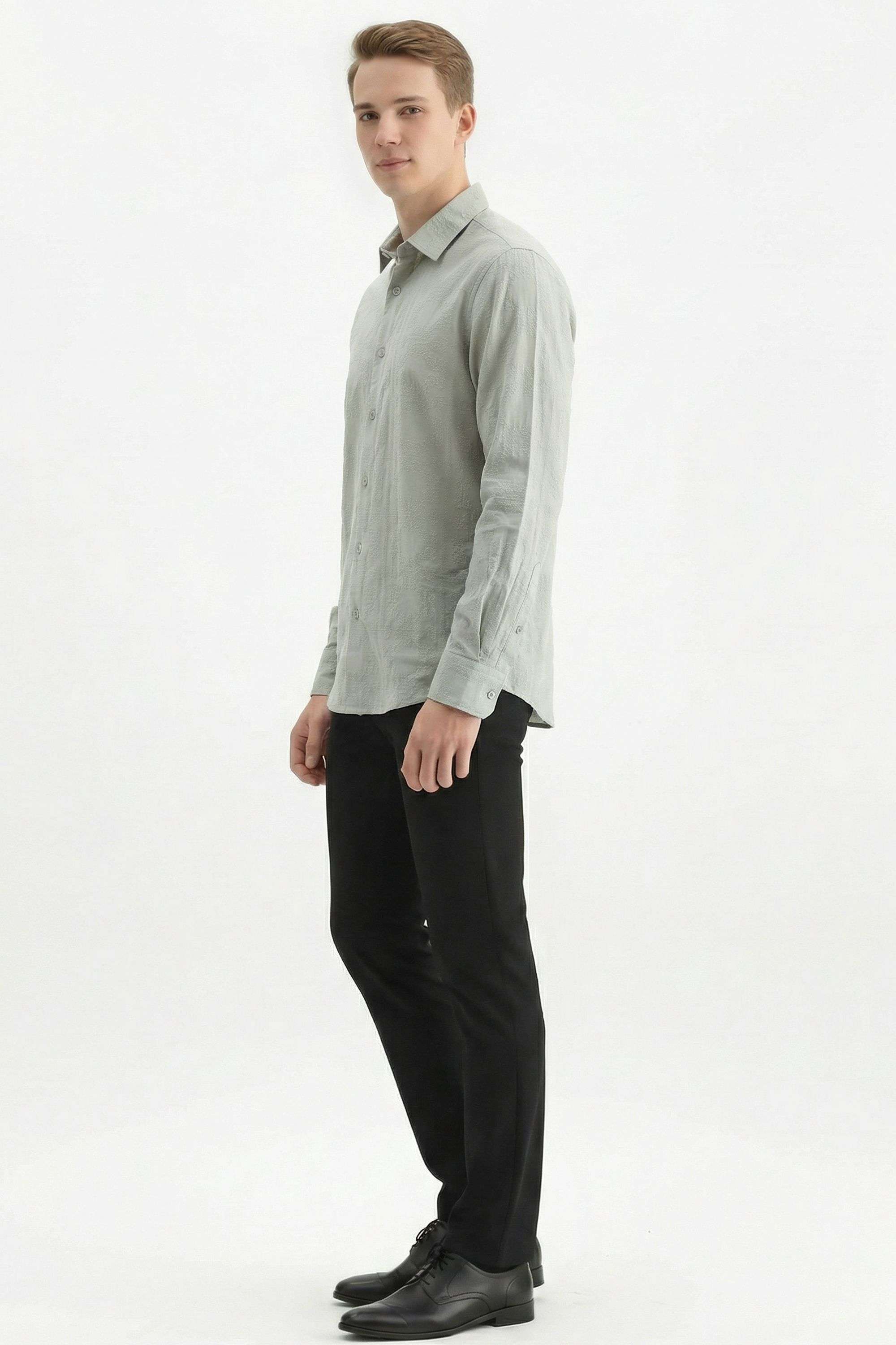 Solid-Cotton-Regular-Fit-Men-Casual-Wear-Shirt