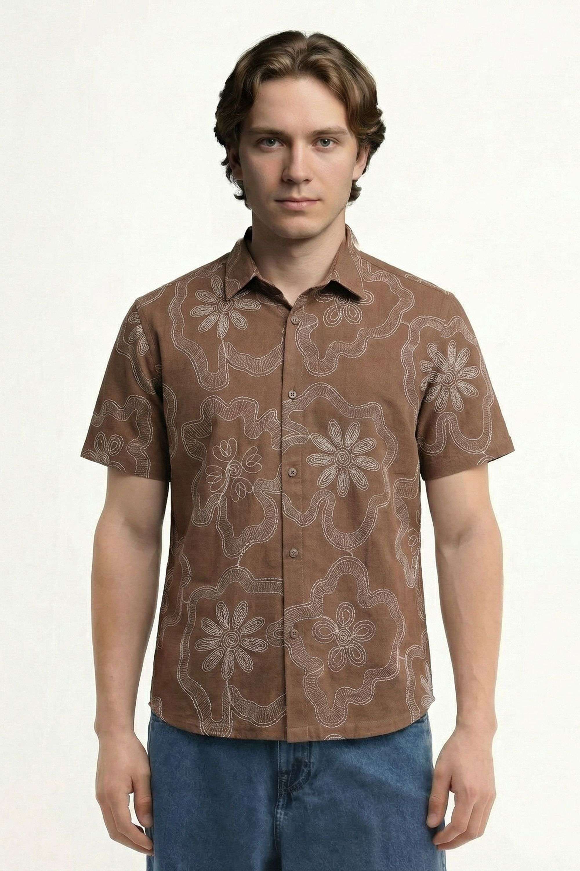 Printed-Cotton-Relaxed-Fit-Men-Casual-Wear-Shirt
