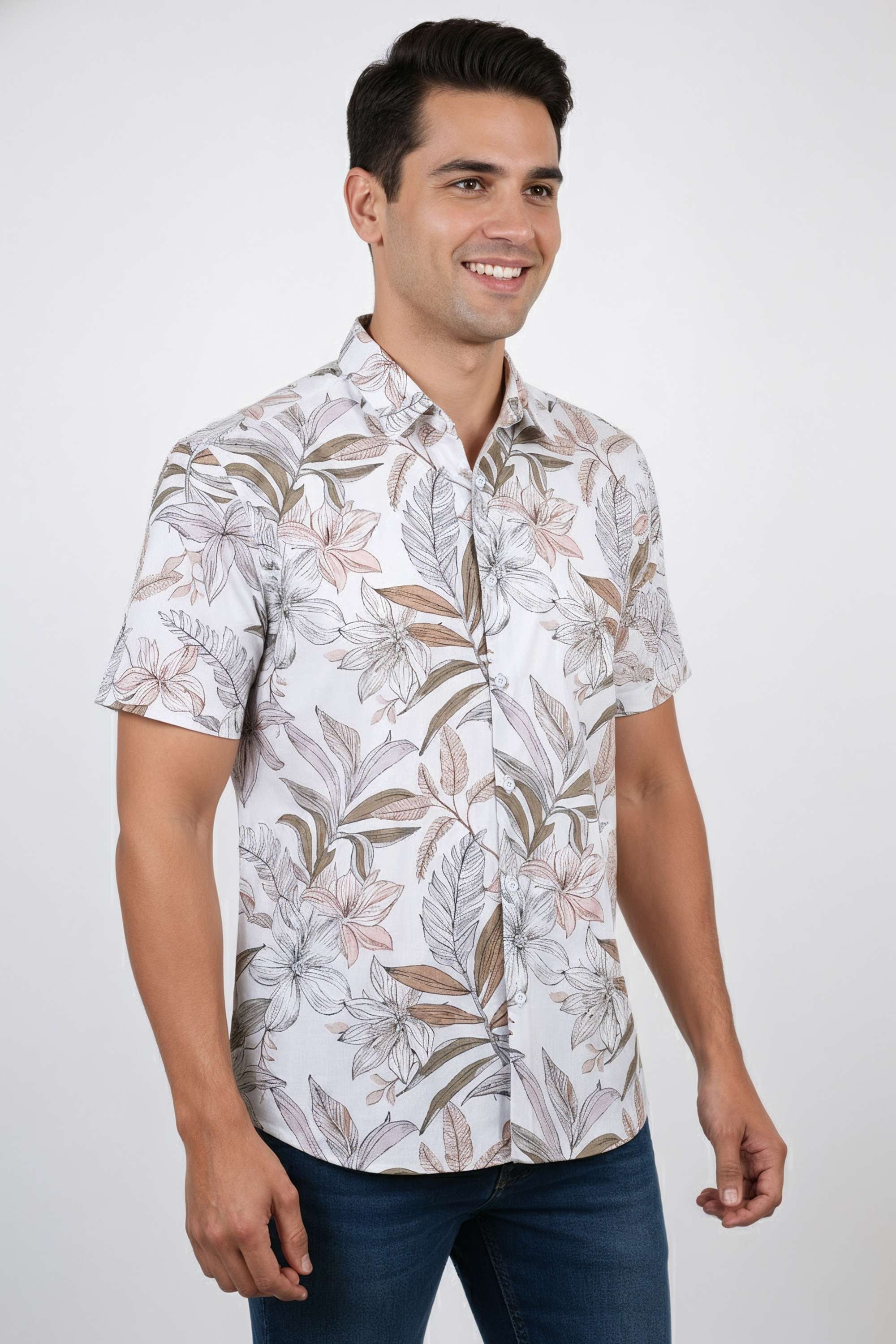Floral-Cotton-Relaxed-Fit-Men-Casual-Wear-Shirt