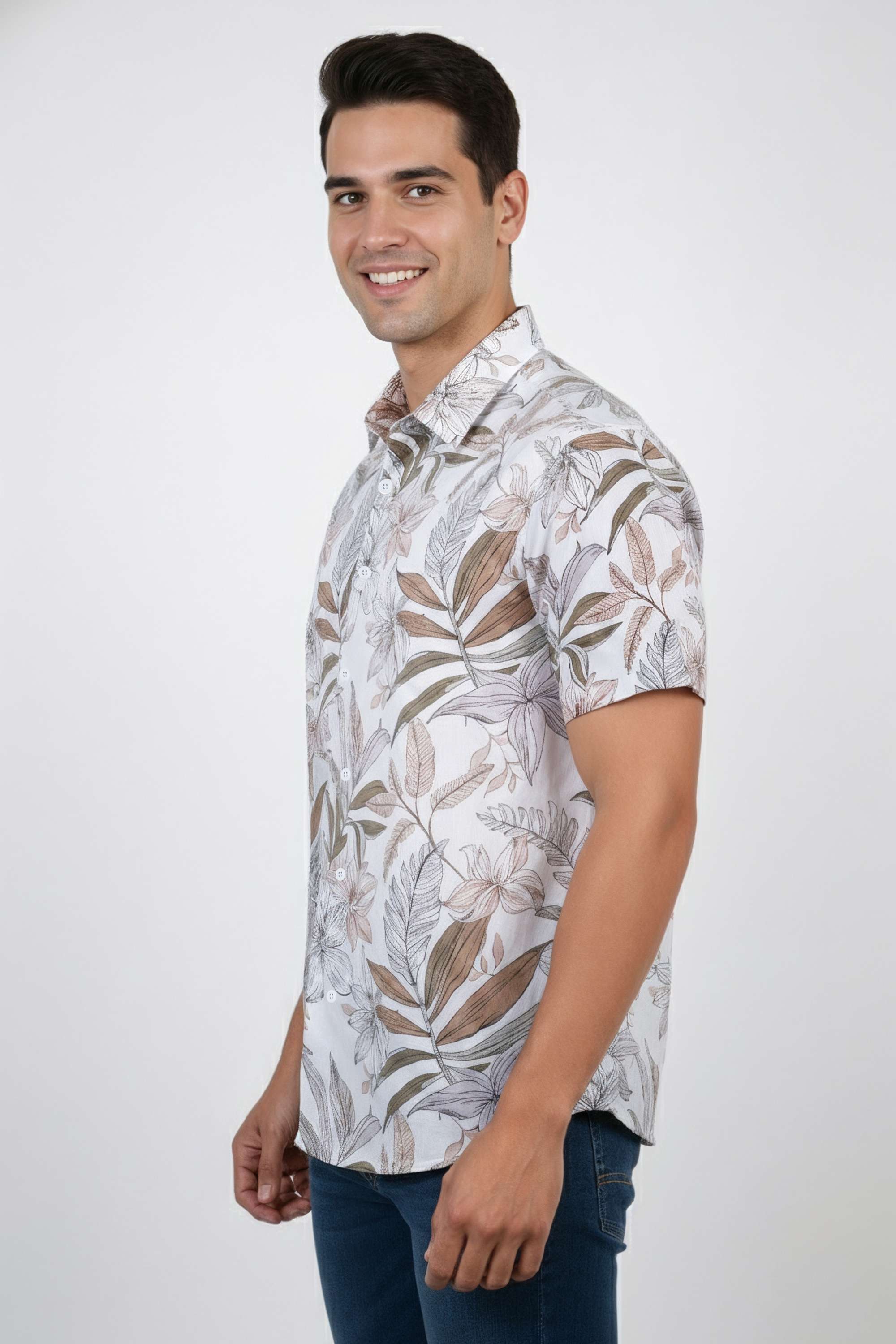 Floral-Cotton-Relaxed-Fit-Men-Casual-Wear-Shirt