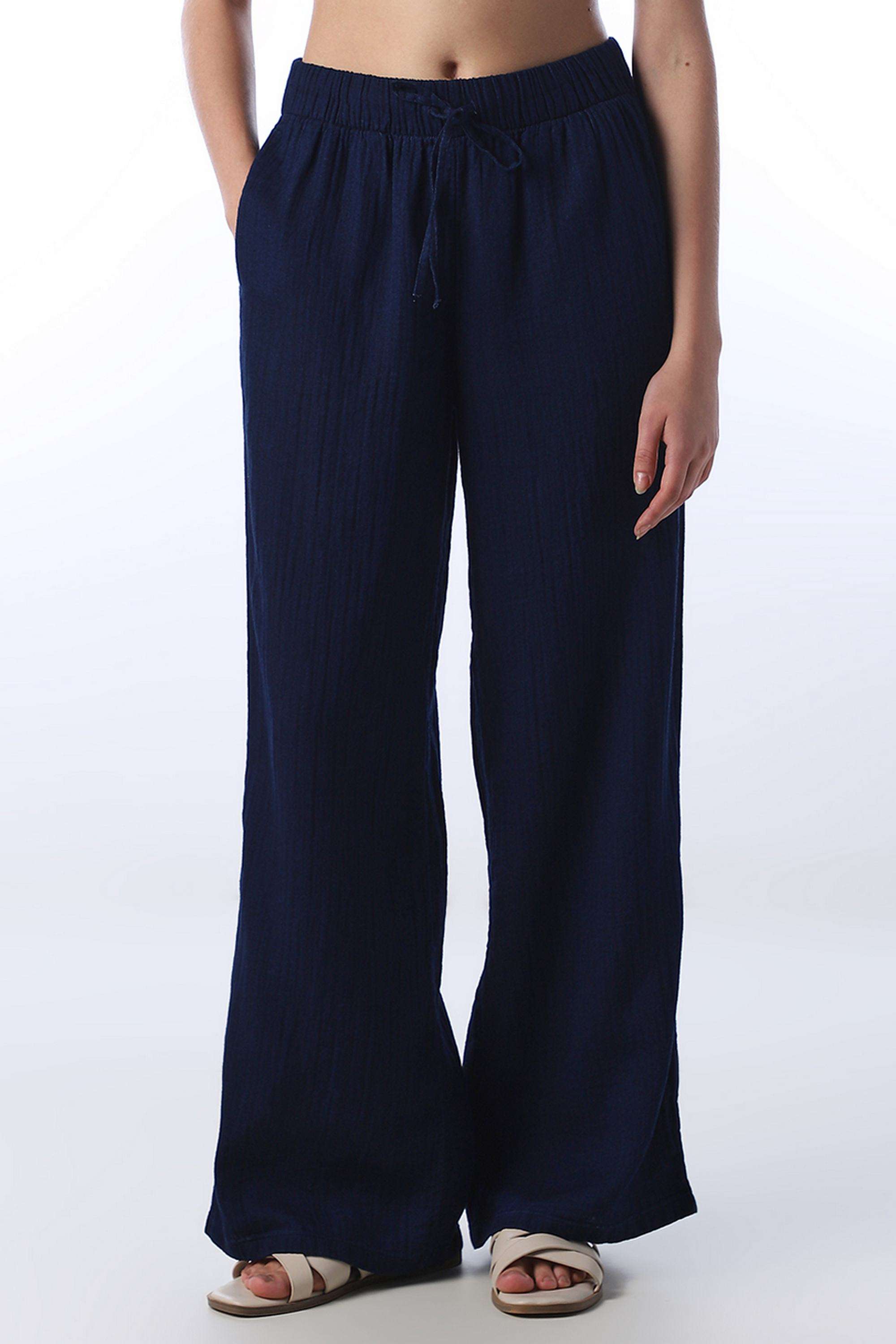 Solid-Regular-Fit-Cotton-Women-s-Casual-Wear-Pants