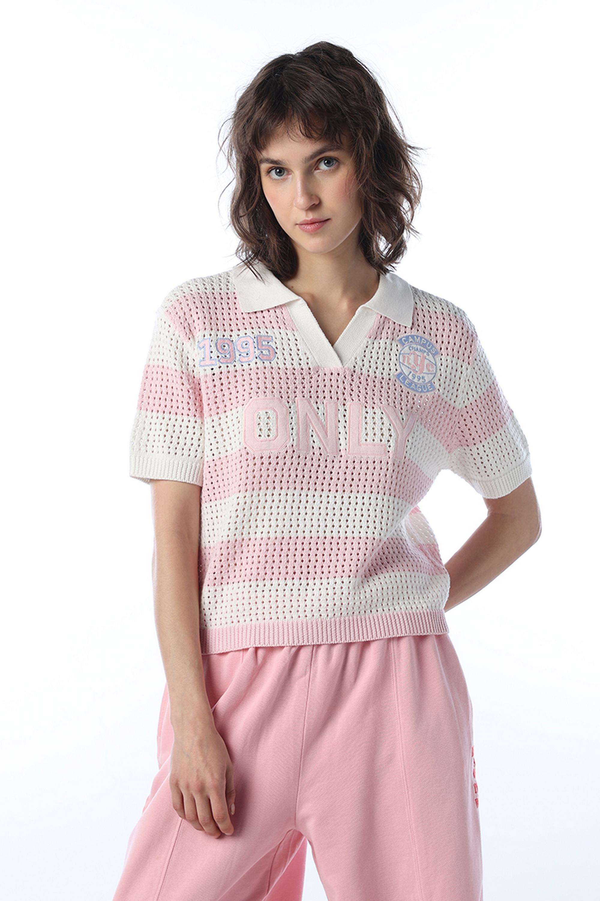 Printed-Cotton-Collared-Women-s-T-Shirt