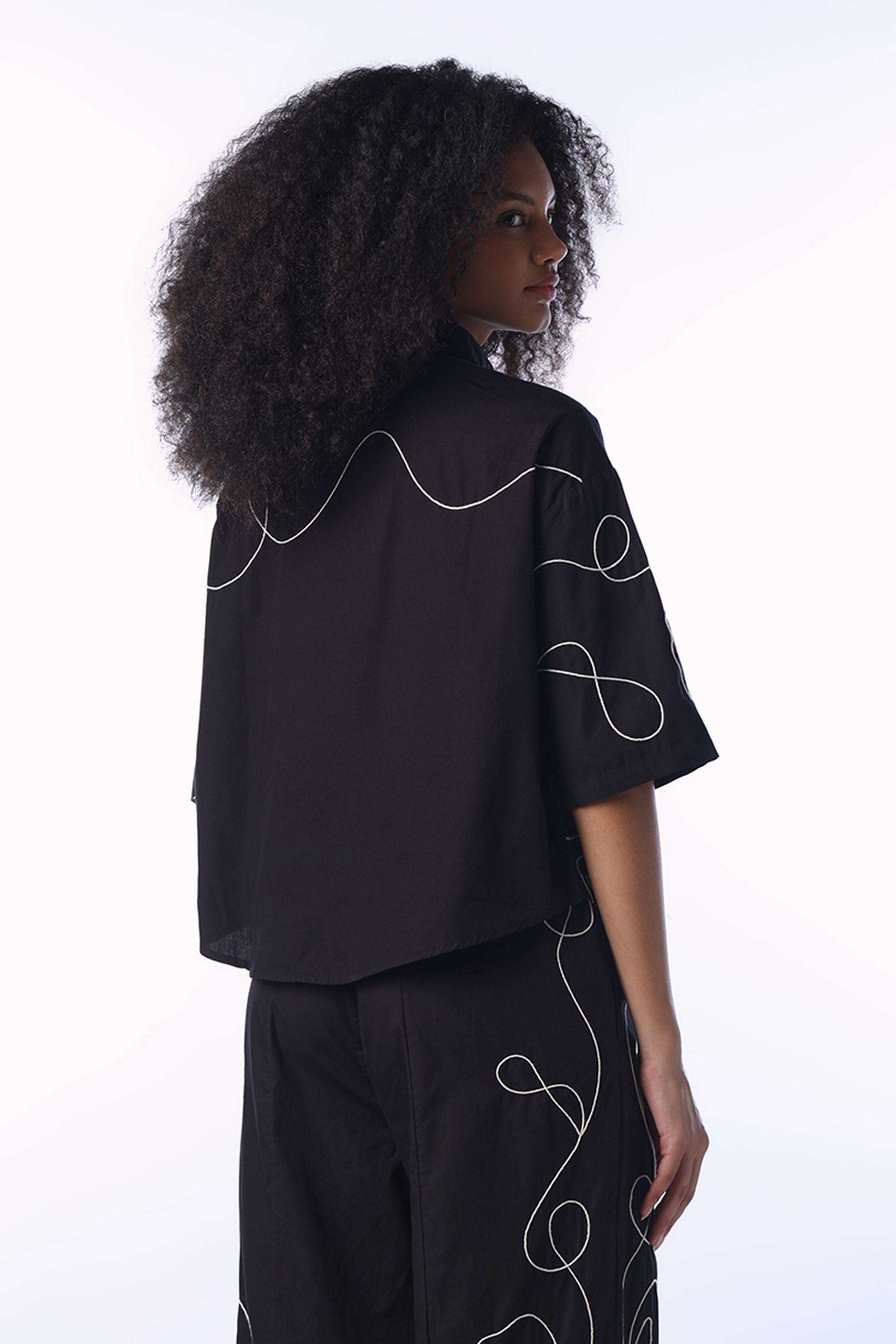 Printed-Spread-Collar-Cotton-Women-s-Casual-Wear-Shirt