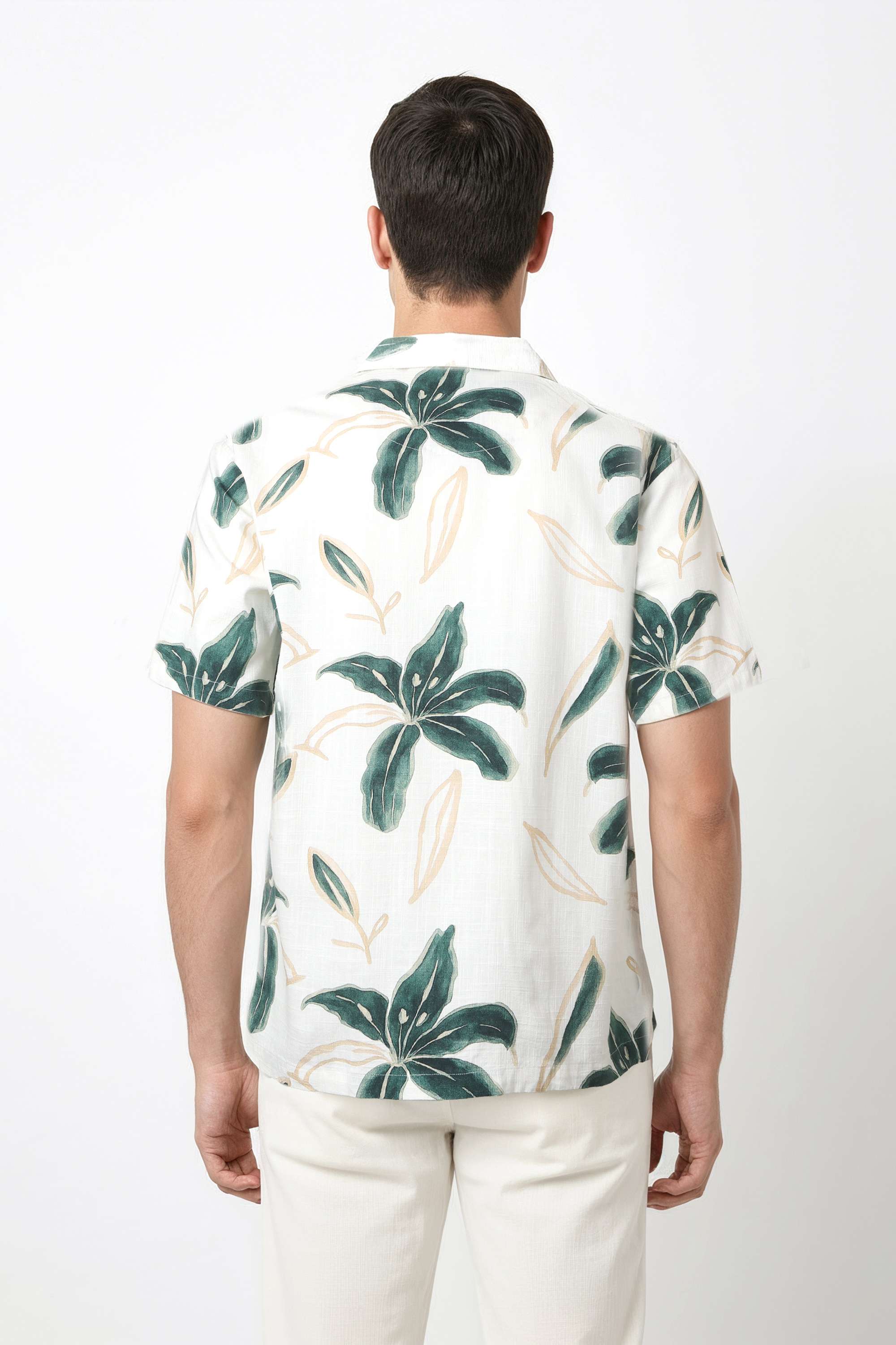 Solid-Cotton-Blend-Regular-Fit-Men-s-Casual-Wear-Shirt