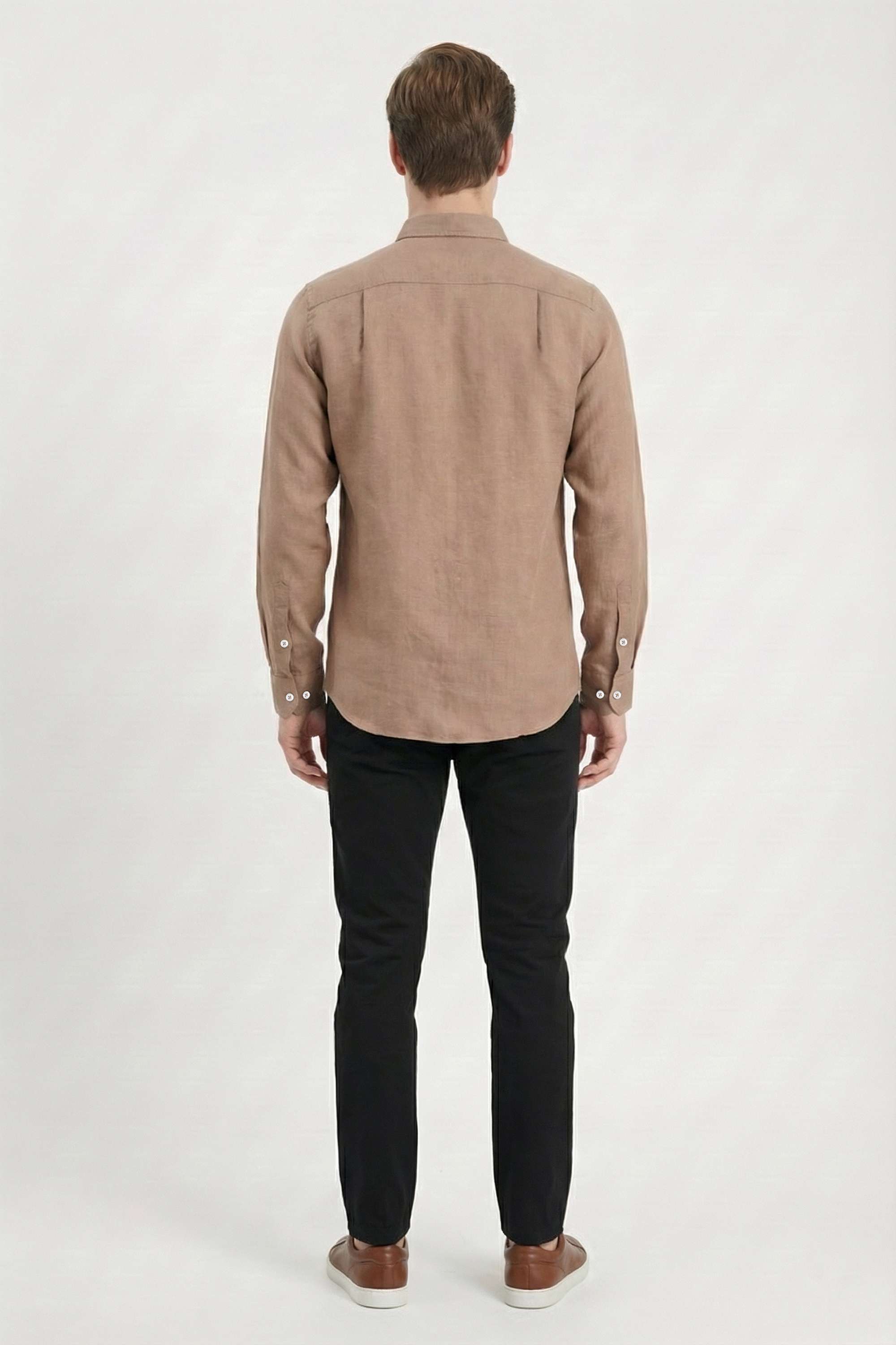 Solid-Linen-Regular-Fit-Men-Casual-Wear-Shirt