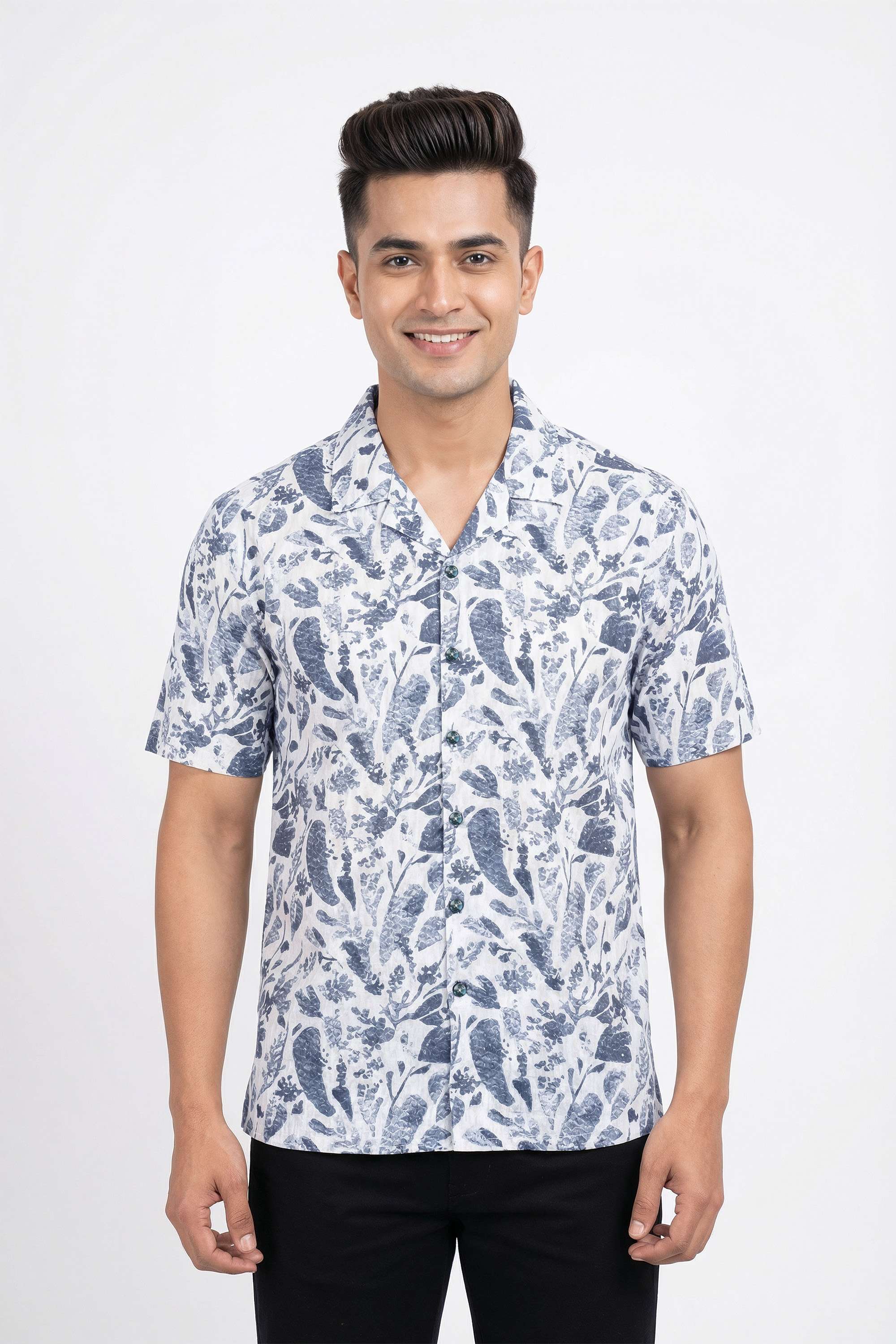 Printed-Cotton-Blend-Regular-Fit-Men-s-Casual-Wear-Shirt