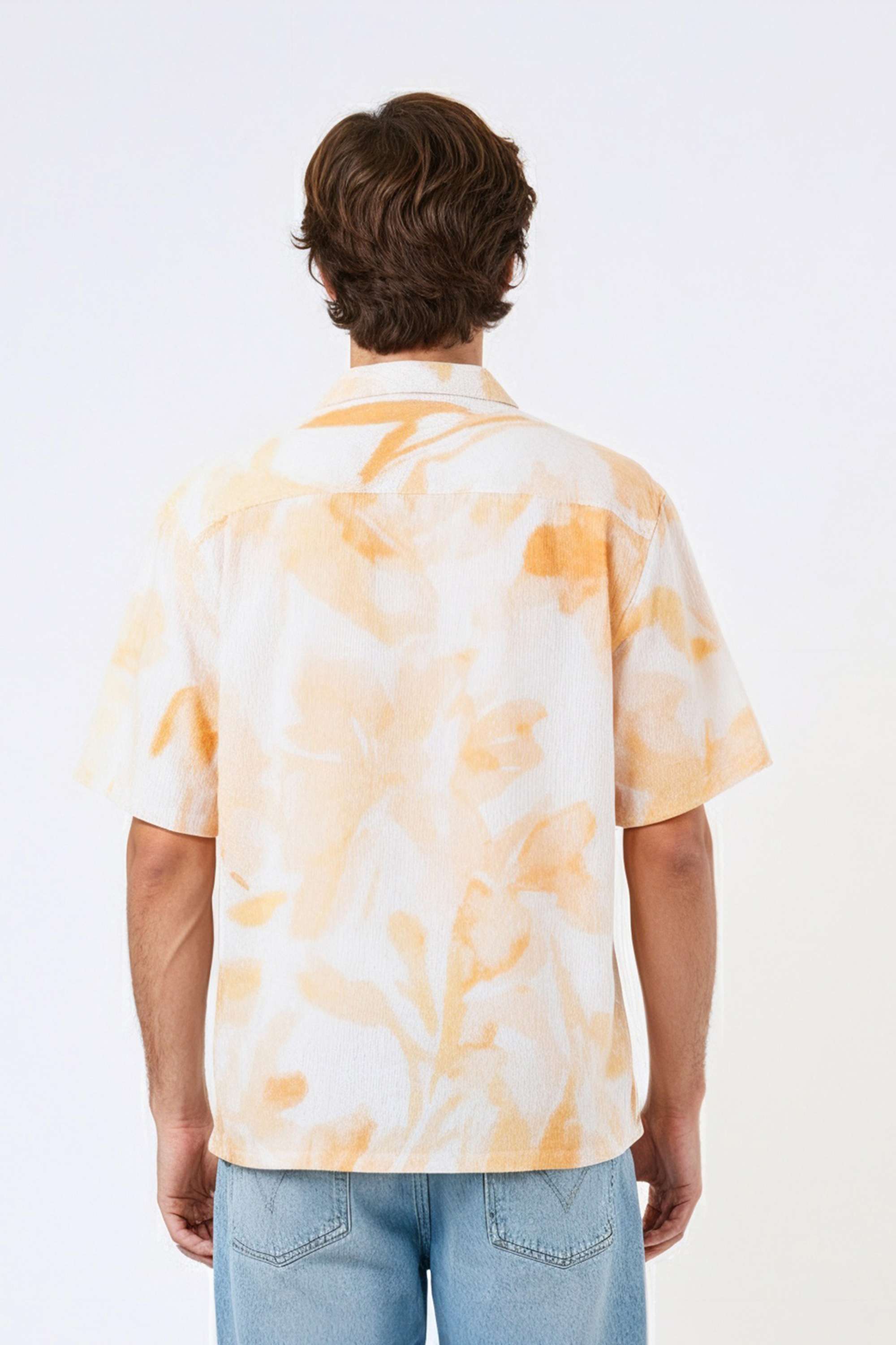 Floral-Cotton-Blend-Regular-Fit-Men-s-Casual-Wear-Shirt