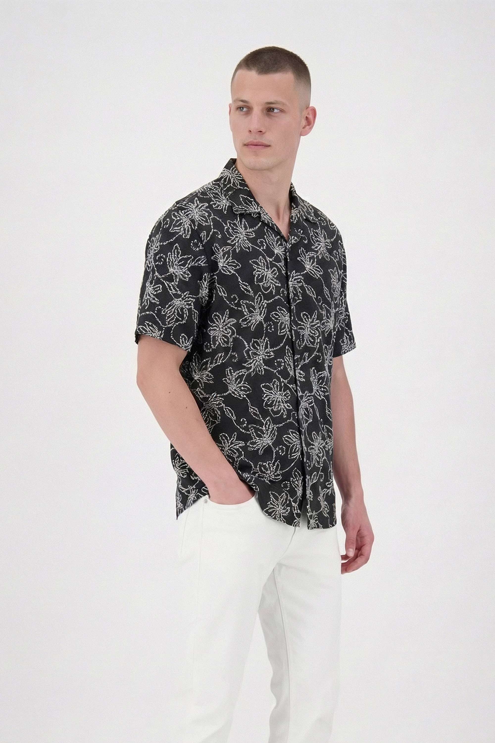 Floral-Cotton-Regular-Fit-Men-s-Casual-Wear-Shirt