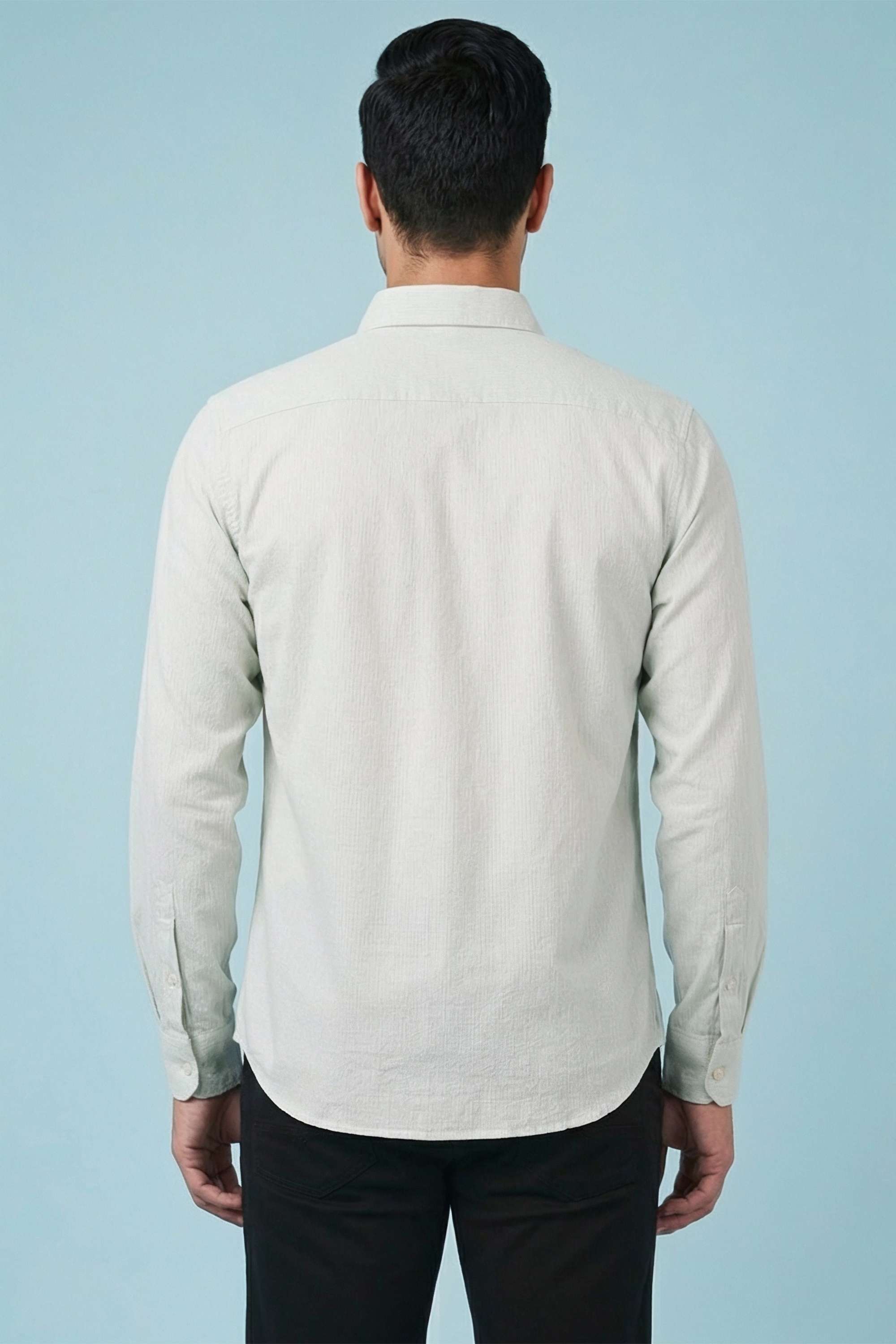 Solid-Cotton-Regular-Fit-Men-Casual-Wear-Shirt