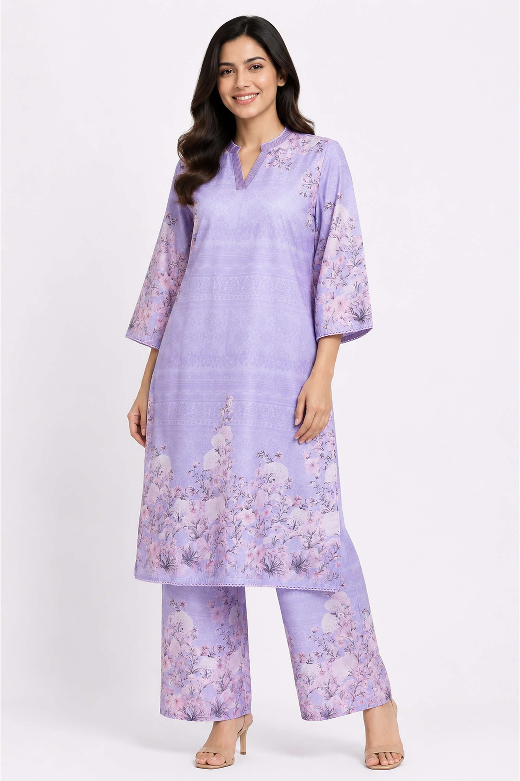 stop Printed Round Neck Cotton Women's Co-Ord Set-picture-20