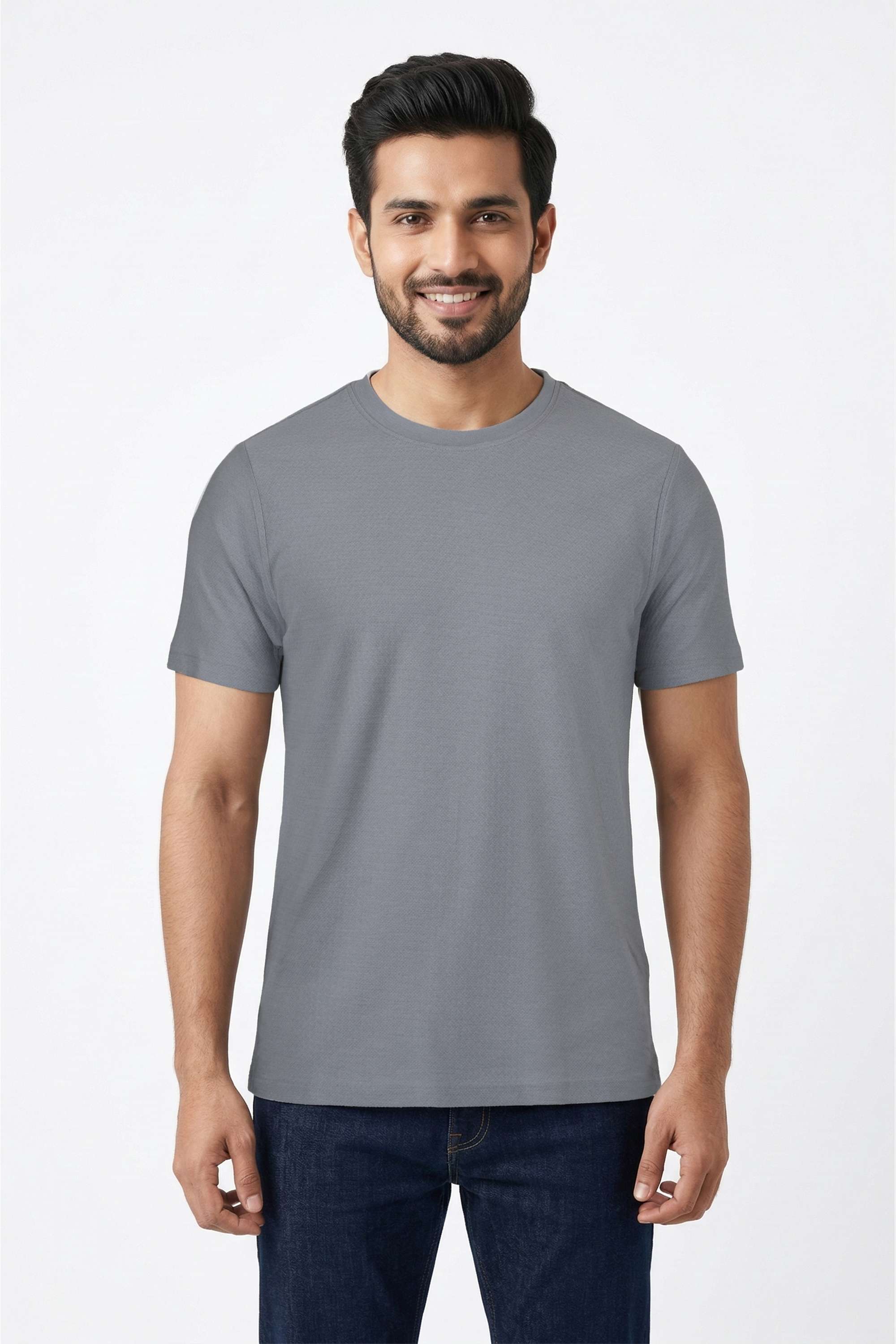 Textured-Cotton-Blend-Regular-Fit-Men-s-T-Shirt