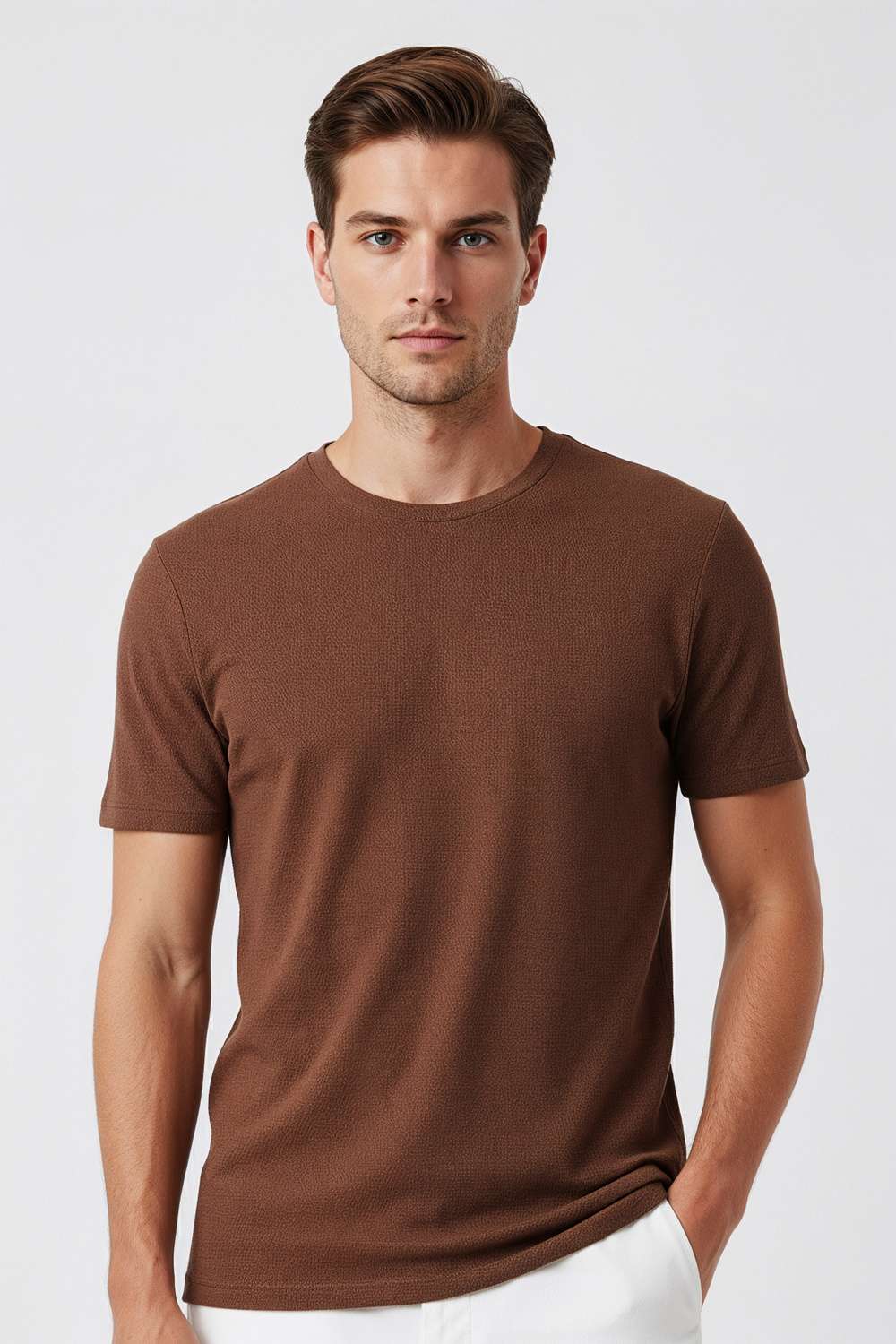 Textured-Cotton-Blend-Regular-Fit-Men-s-T-Shirt