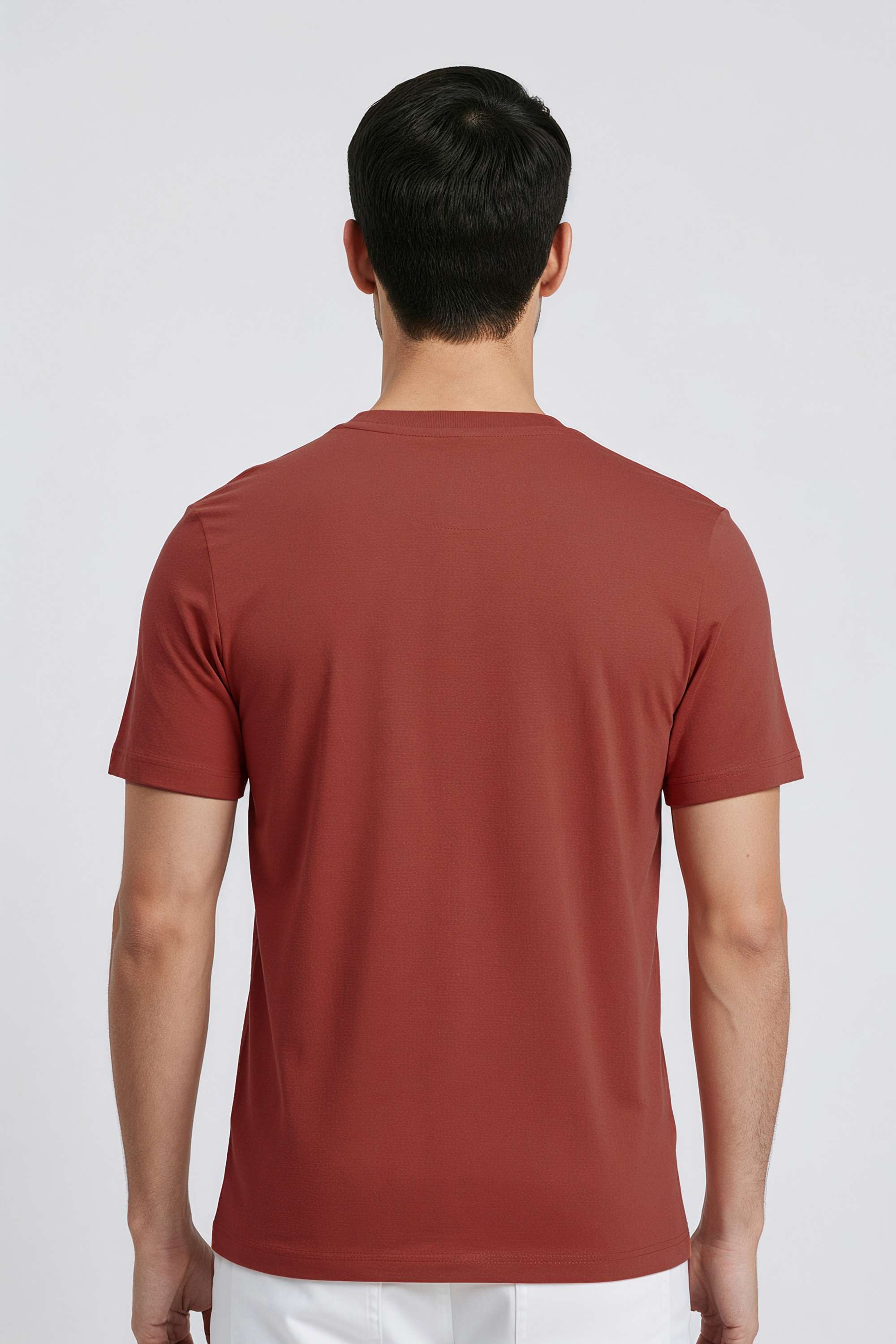 Textured-Cotton-Regular-Fit-Men-T-Shirt