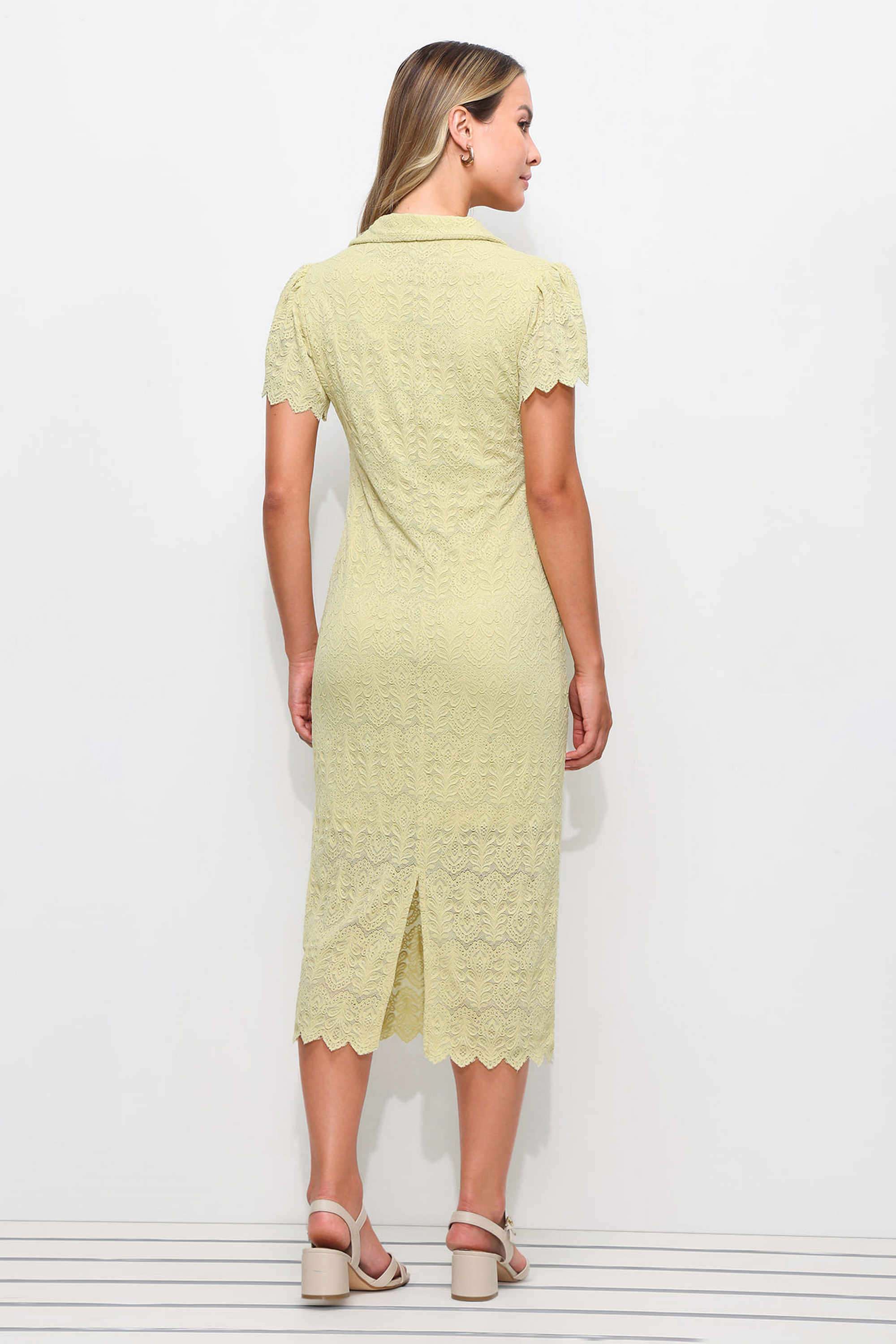 Textured-Nylon-Polo-Women-s-Midi-Dress