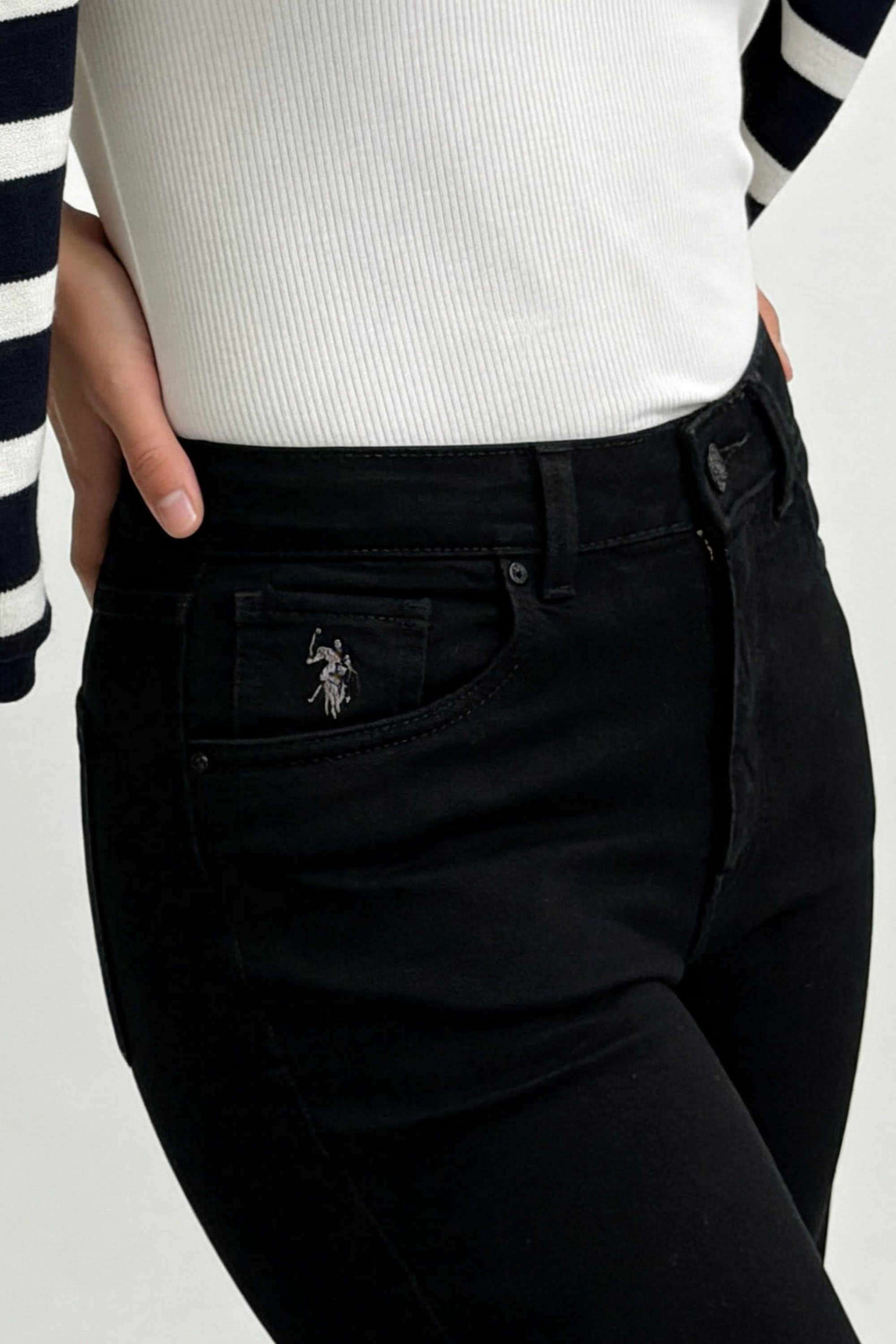 Solid-Cotton-Straight-Fit-Women-s-Jeans
