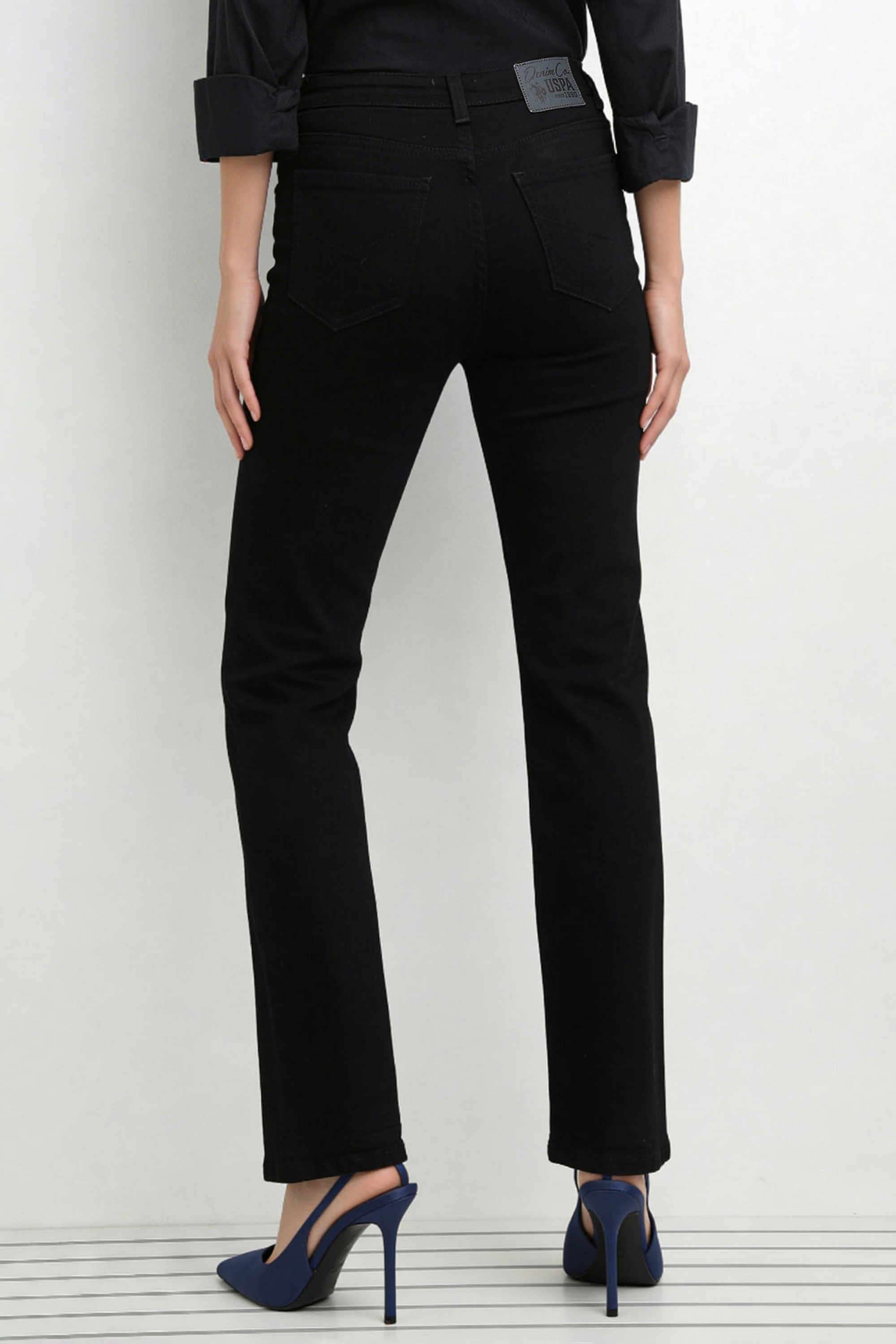Solid-Cotton-Bootcut-Fit-Women-s-Jeans