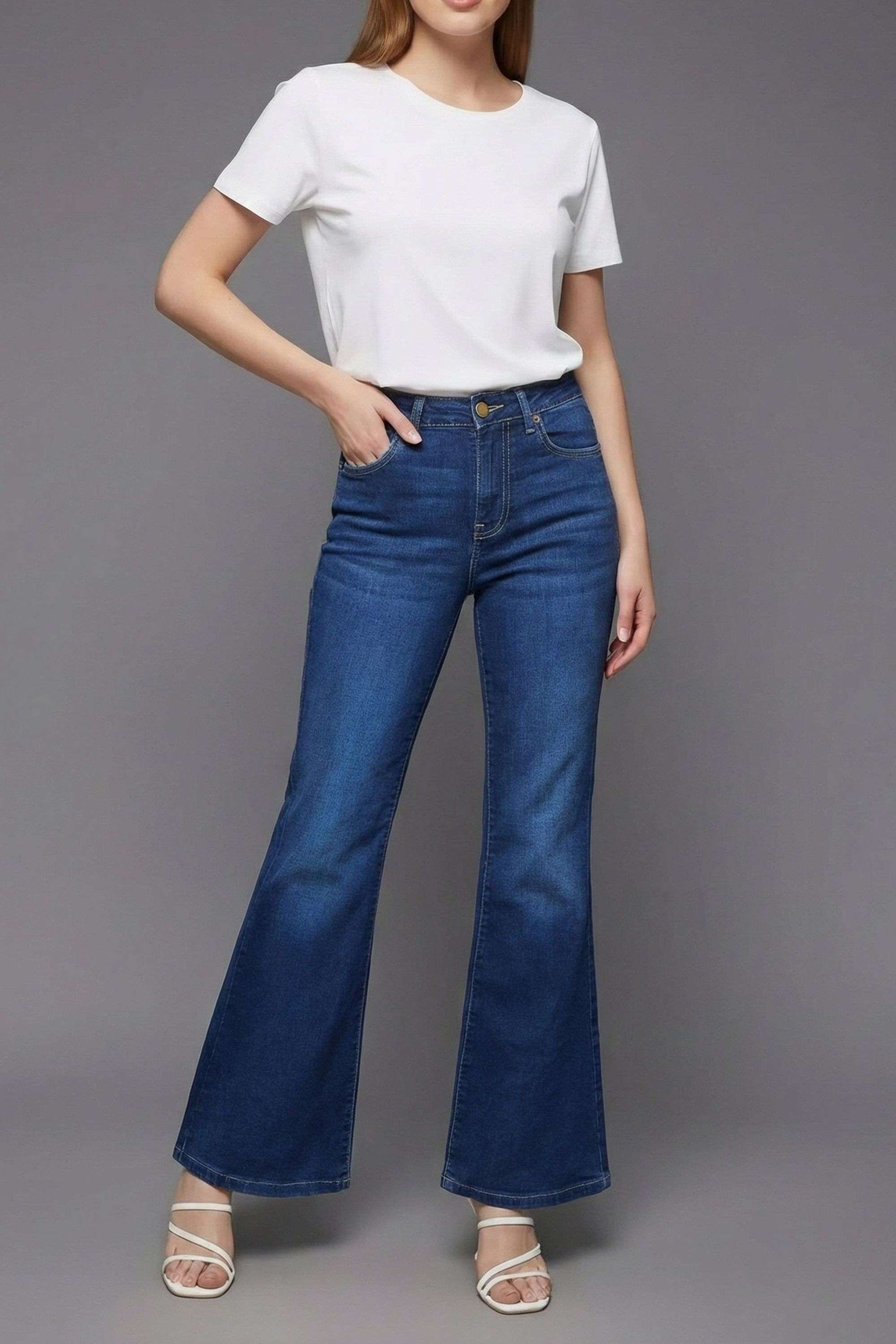 Mid-Rise-Blended-Fabric-Regular-Fit-Women-s-Jeans